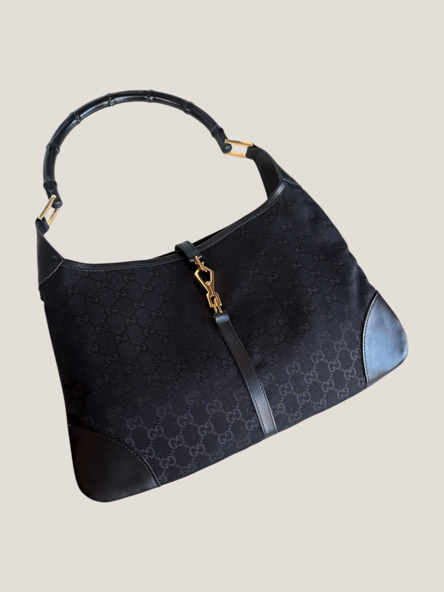 Gucci Jackie GG Monogram Bamboo