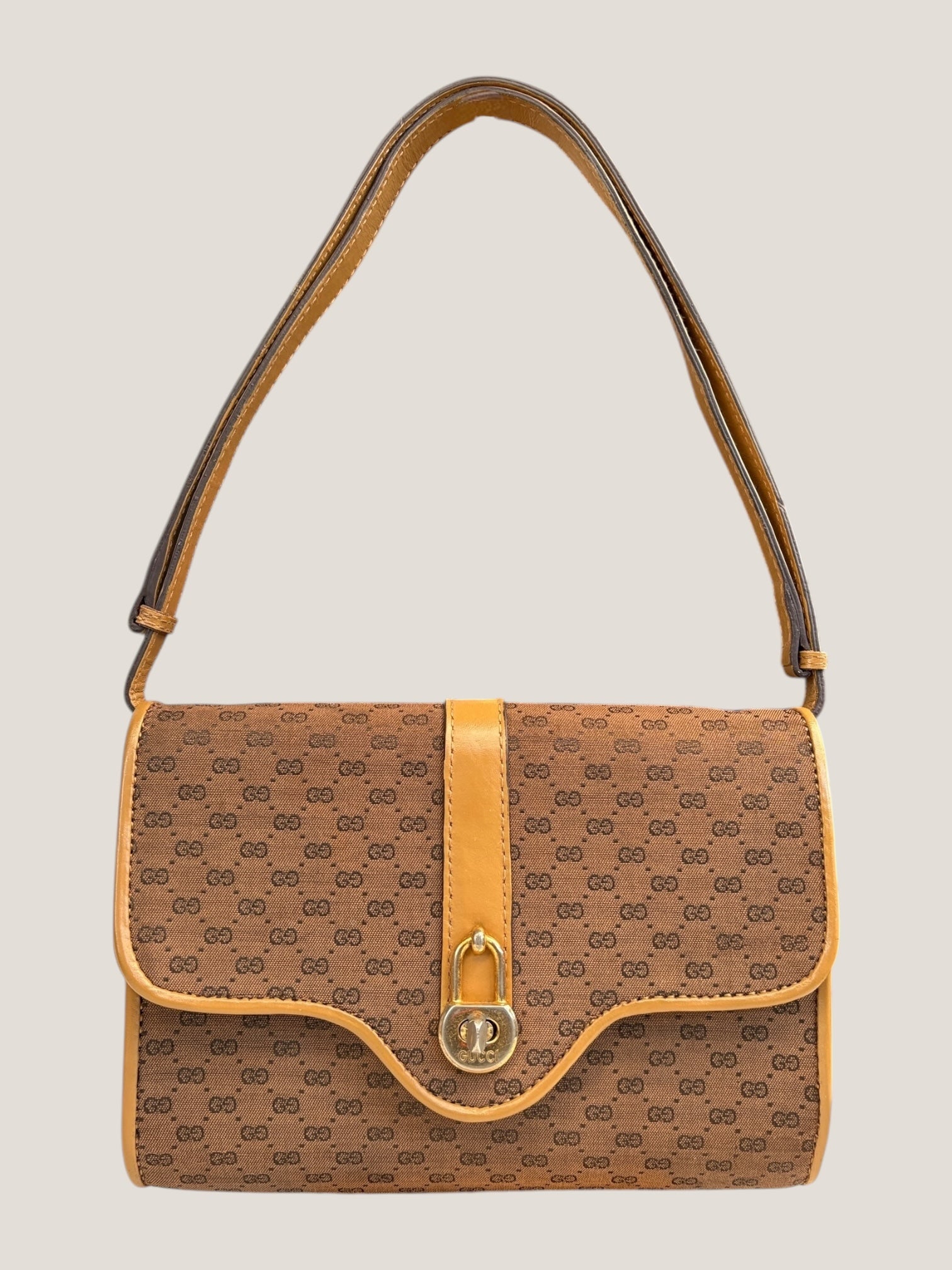 Gucci GG Canvas Miele Shoulder Bag