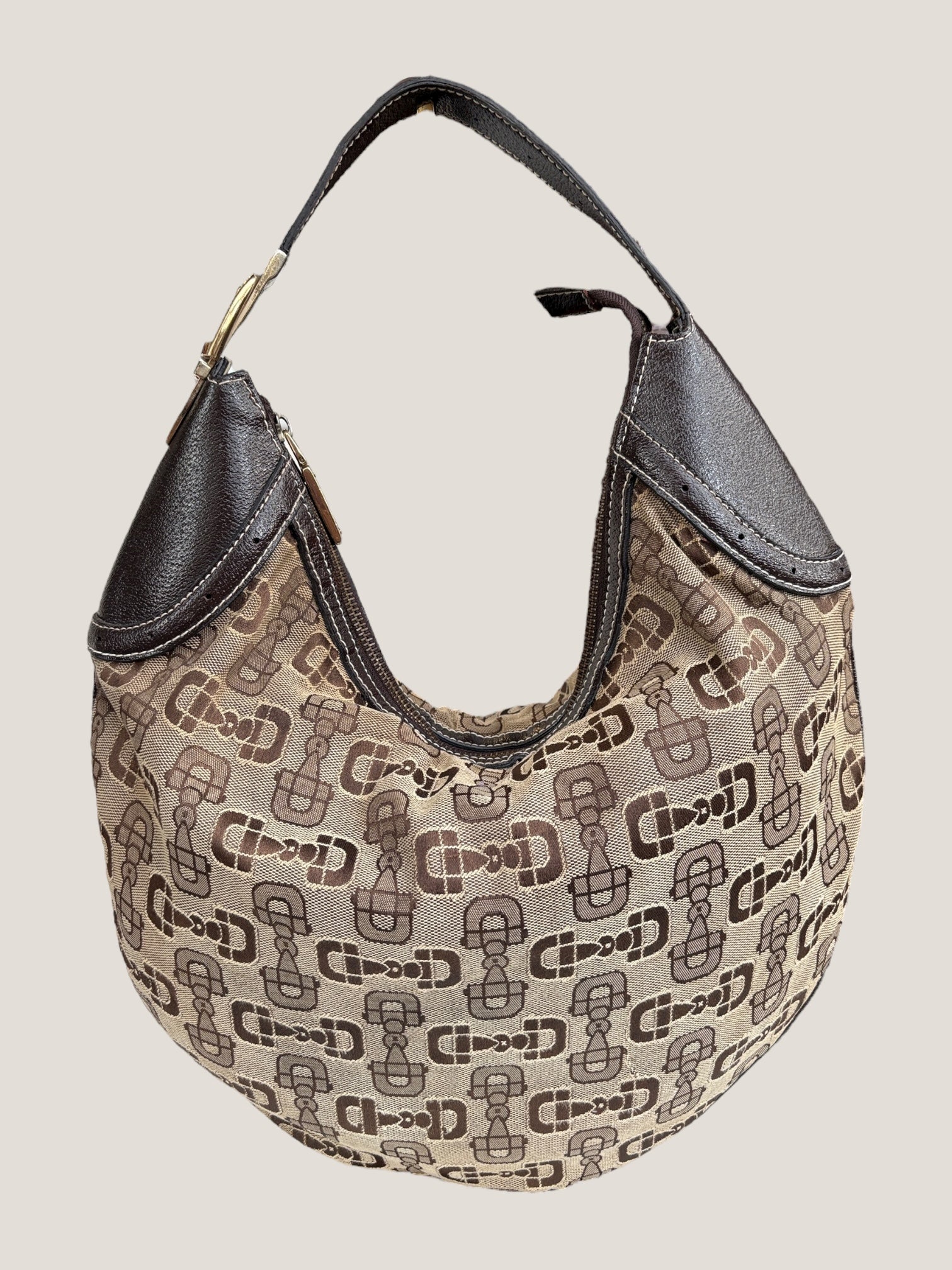 Gucci Hobo Horsebit Canvas