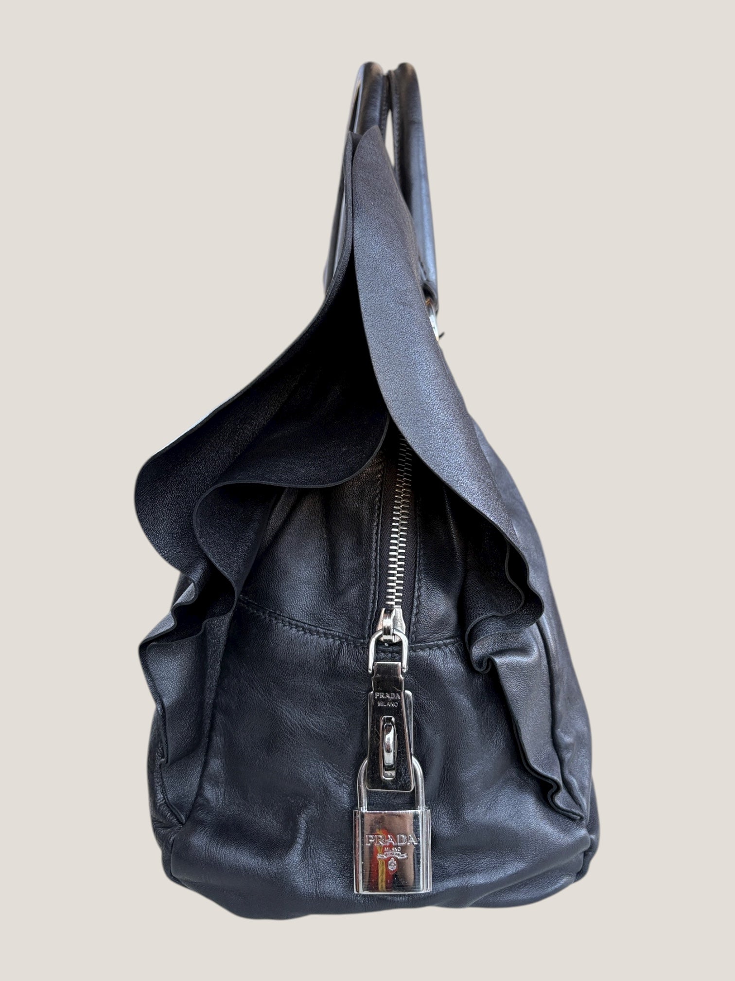 Prada Bauletto in Pelle Nera