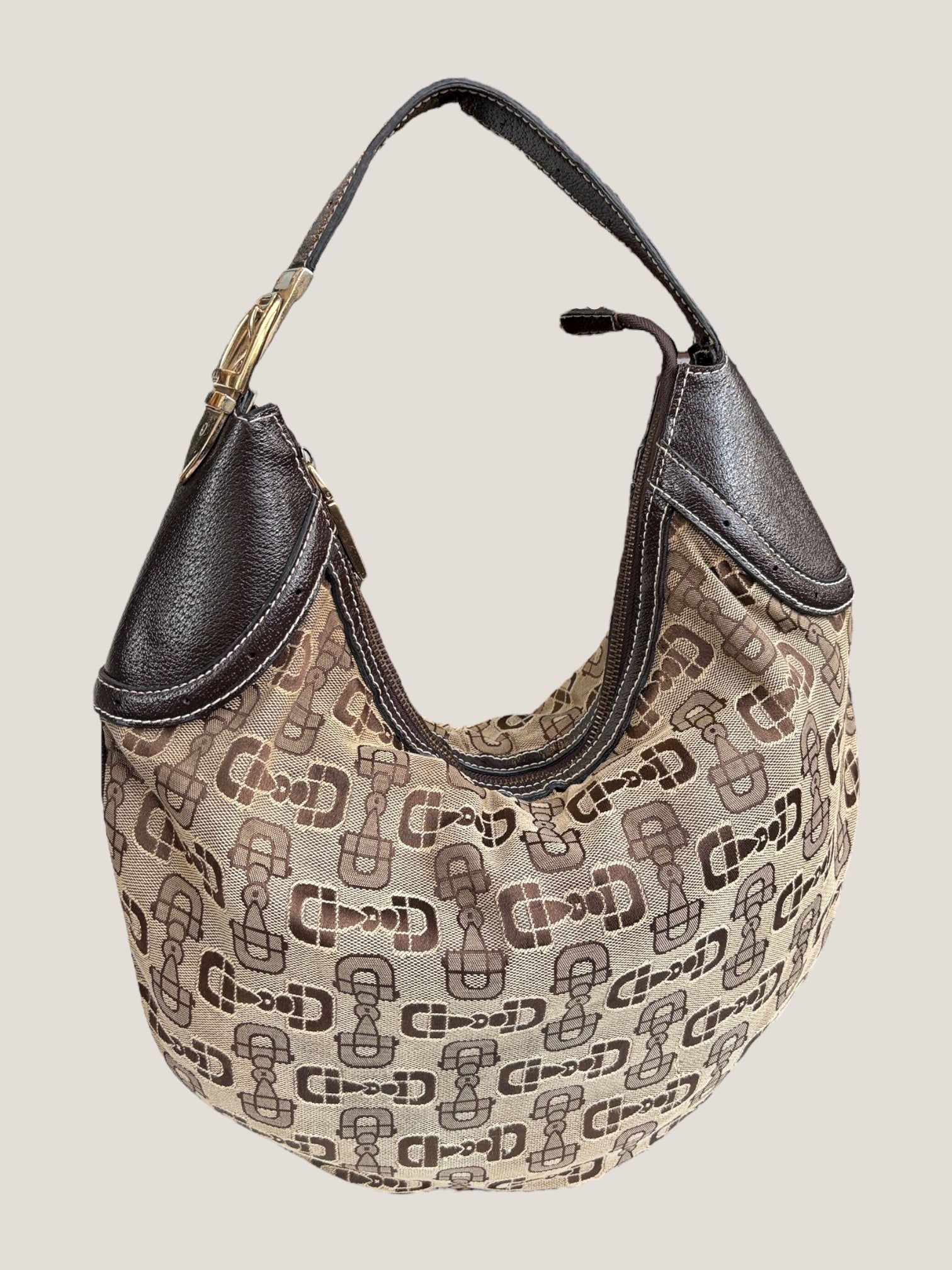 Gucci Hobo Horsebit Canvas