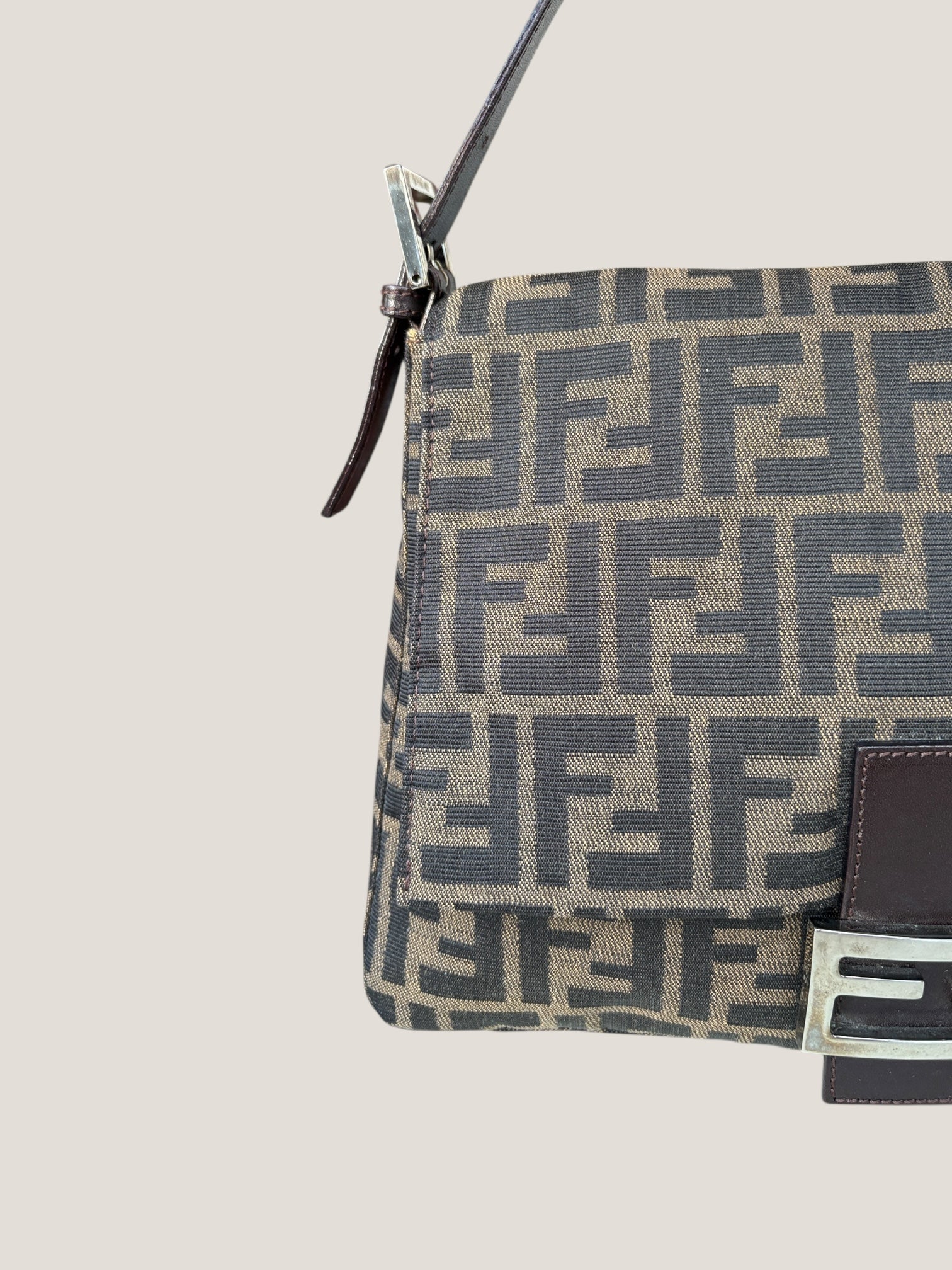 Fendi Mamma Baguette Zucca