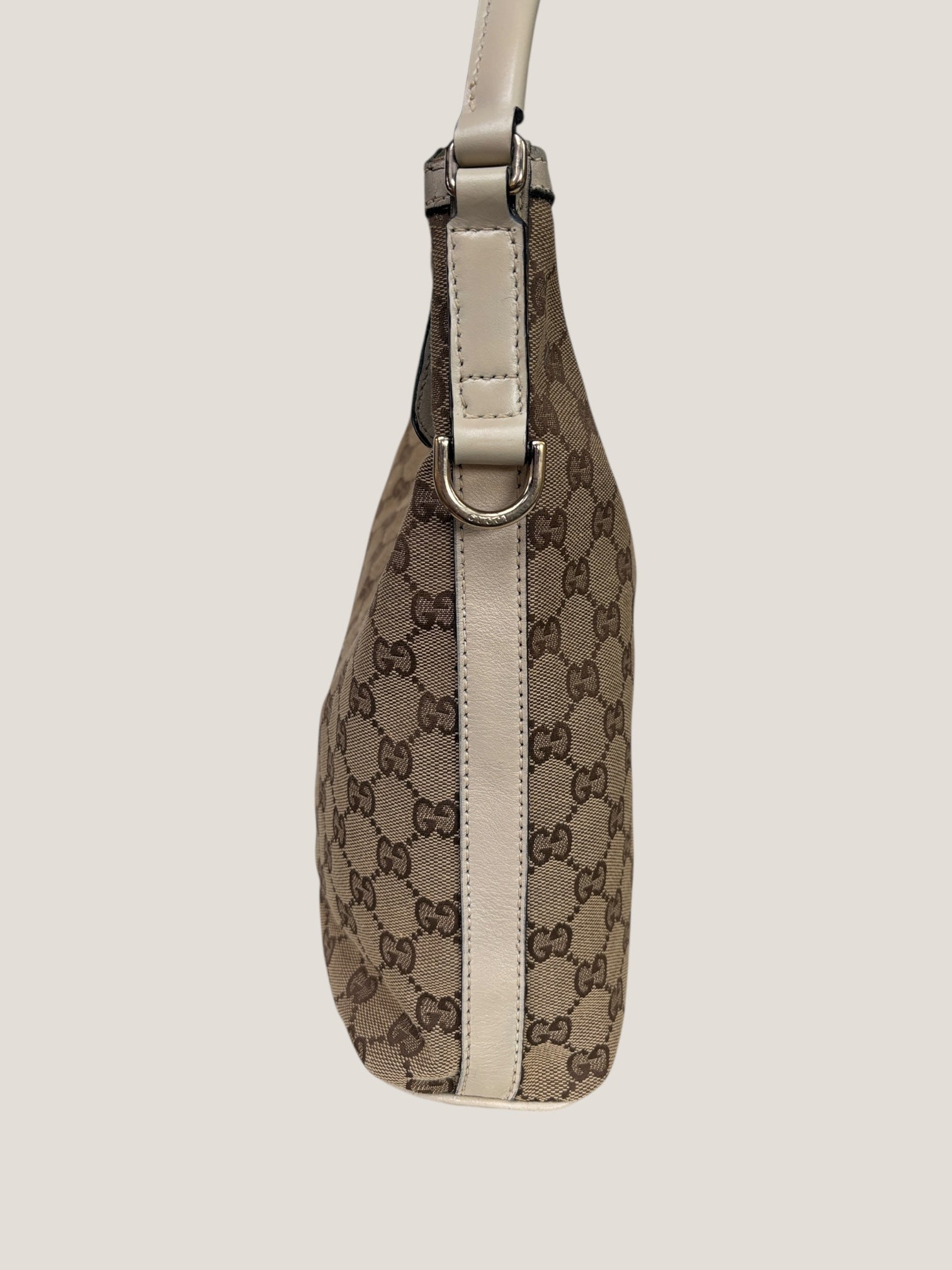 Gucci GG Canvas Hobo Avorio