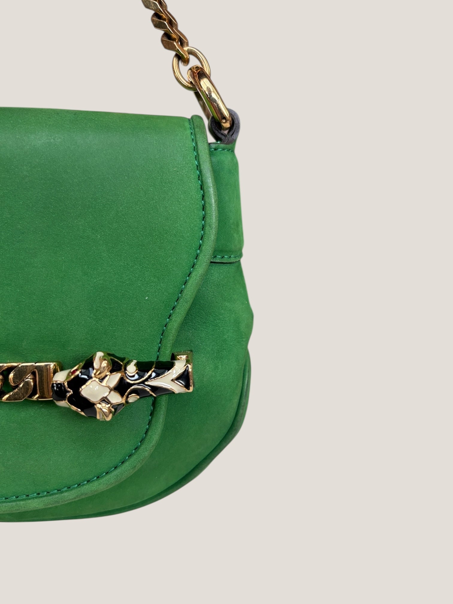 Gucci Tigrette Suede Crossbody