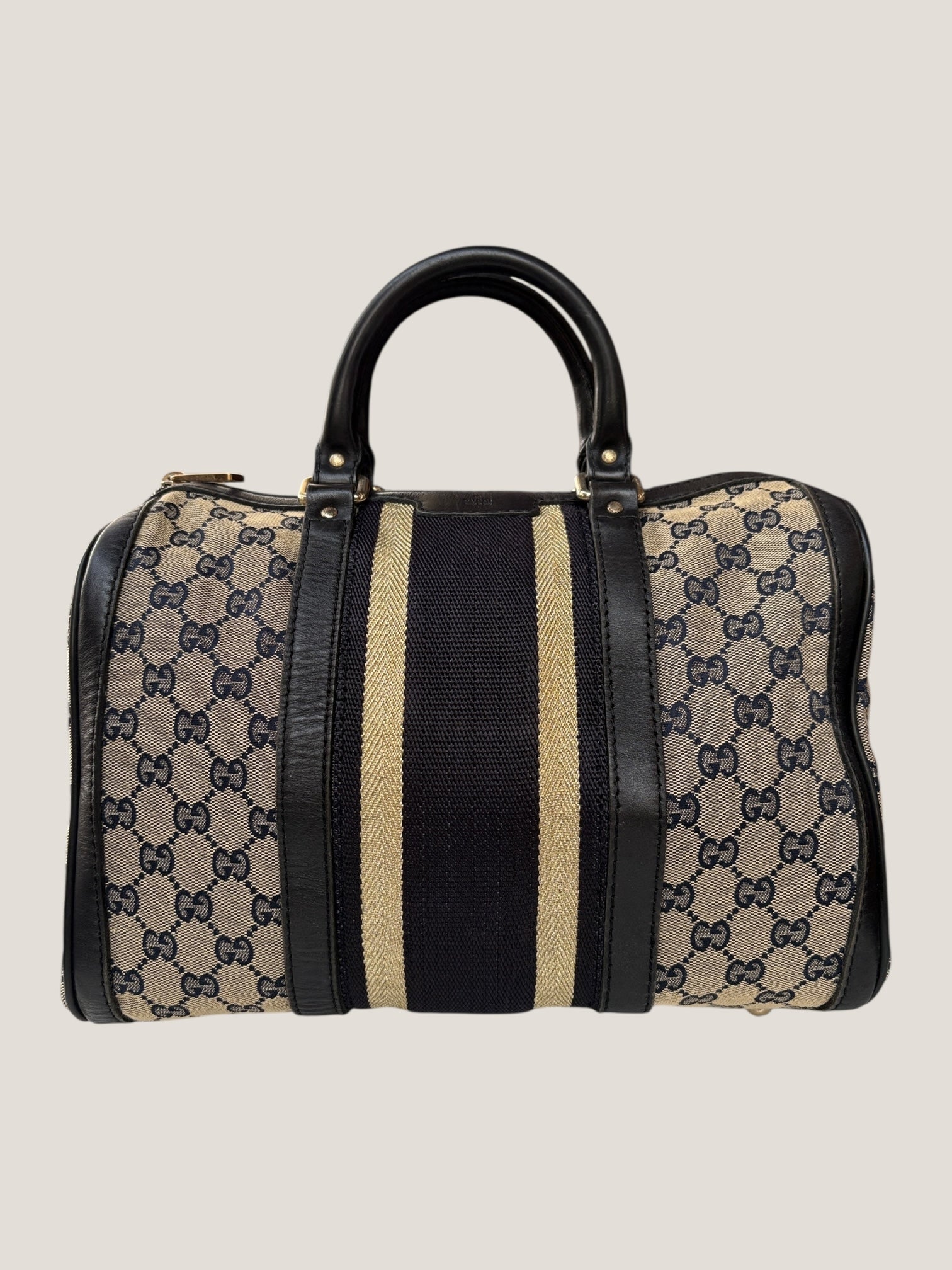 Gucci Boston GG Canvas con Web