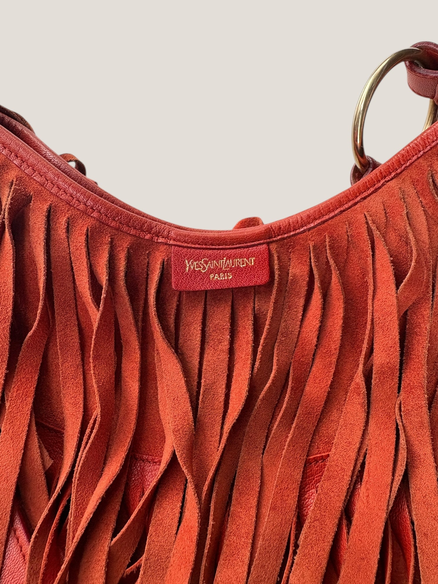 Yves Saint Laurent suede boheme fringe