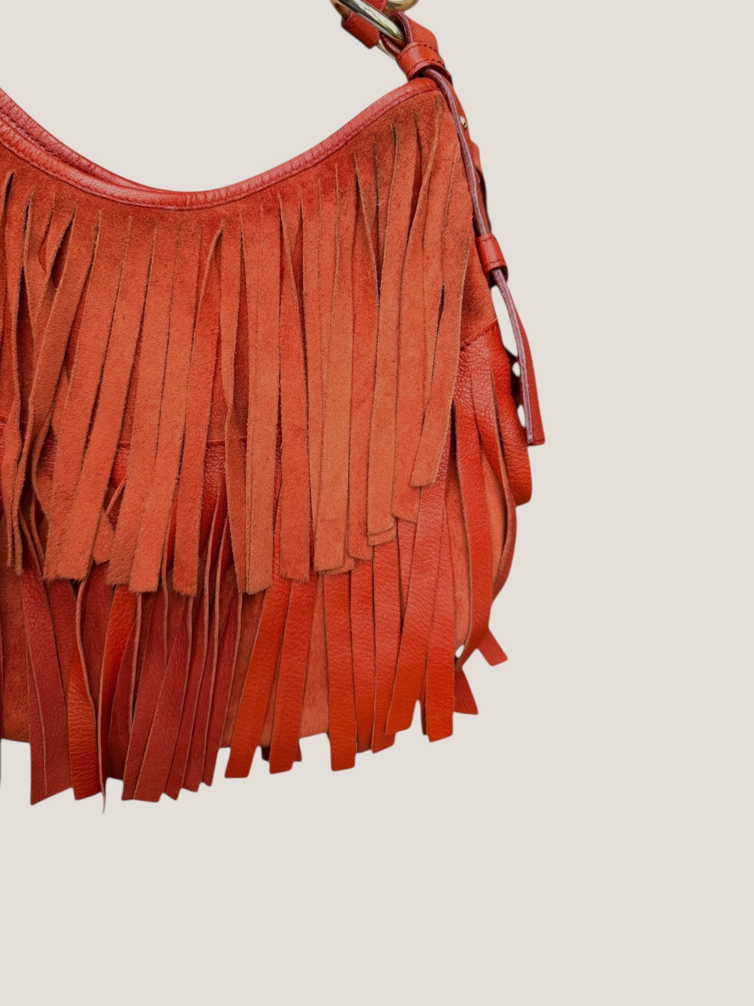 Yves Saint Laurent suede boheme fringe