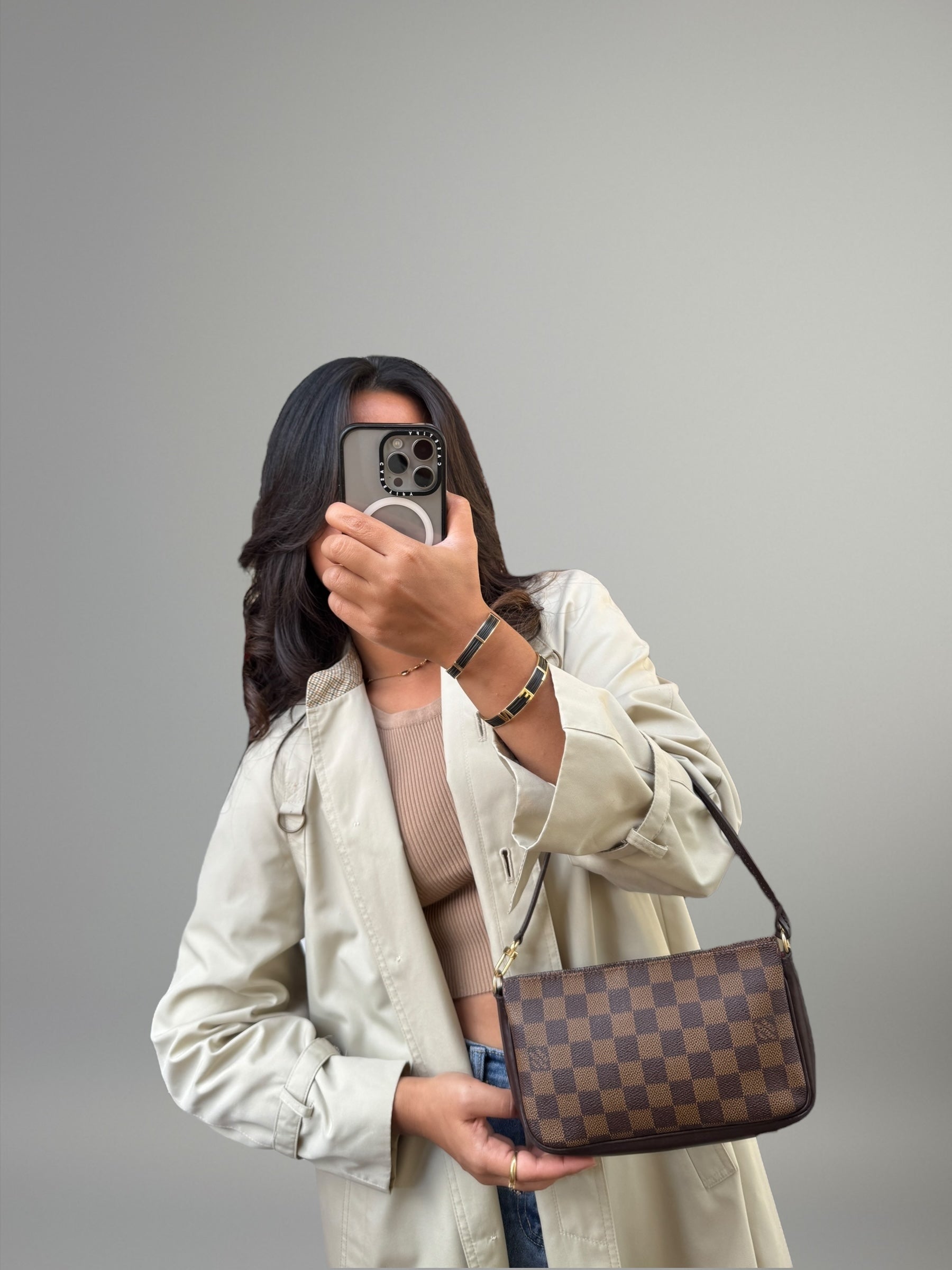 LV Pochette Accessoires Damier Ebene