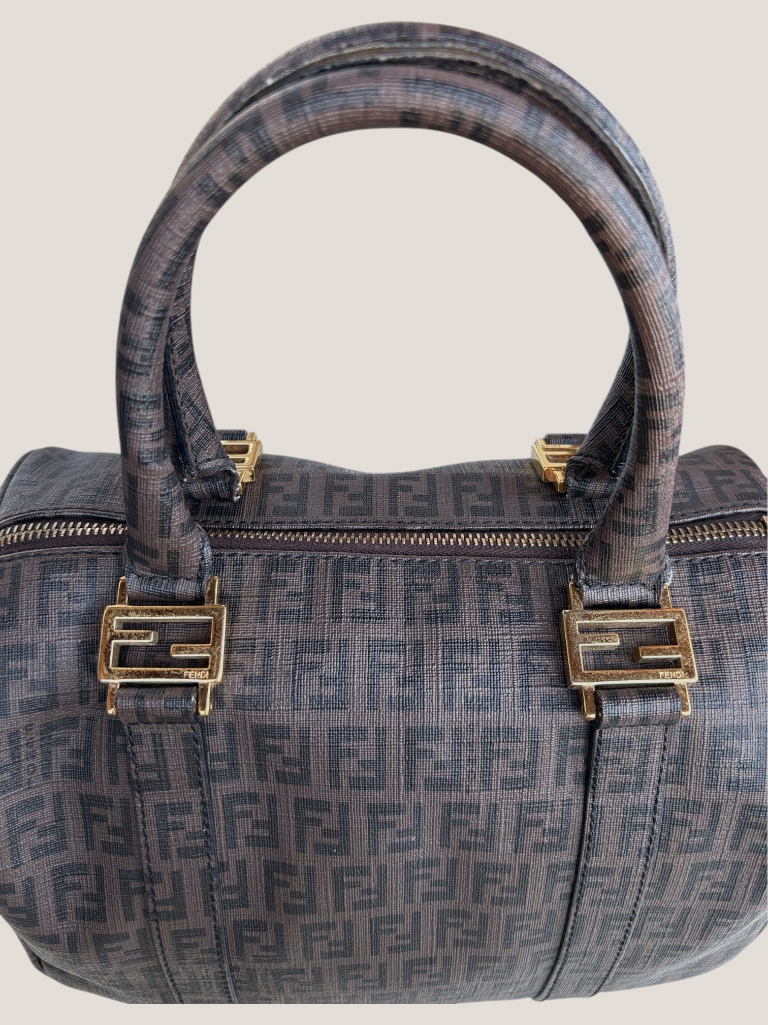 FENDI BOSTON MONOGRAM ZUCCHINO