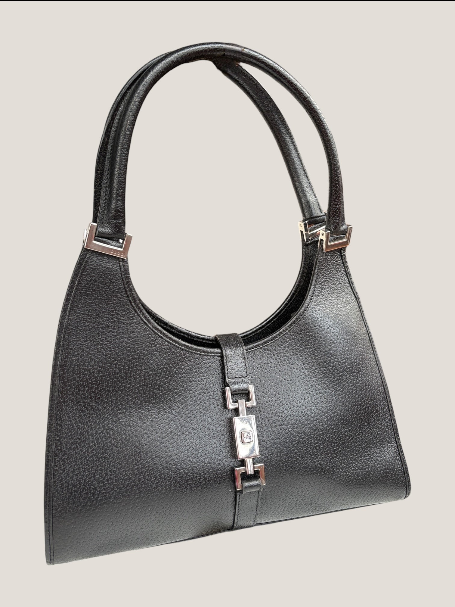 Gucci Jackie in pelle nera