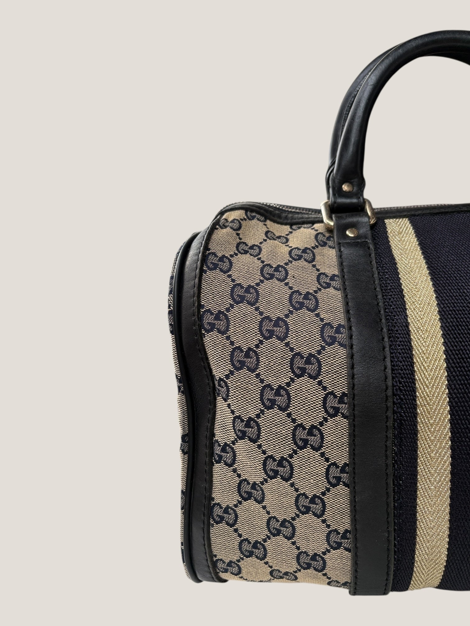 Gucci Boston GG Canvas con Web