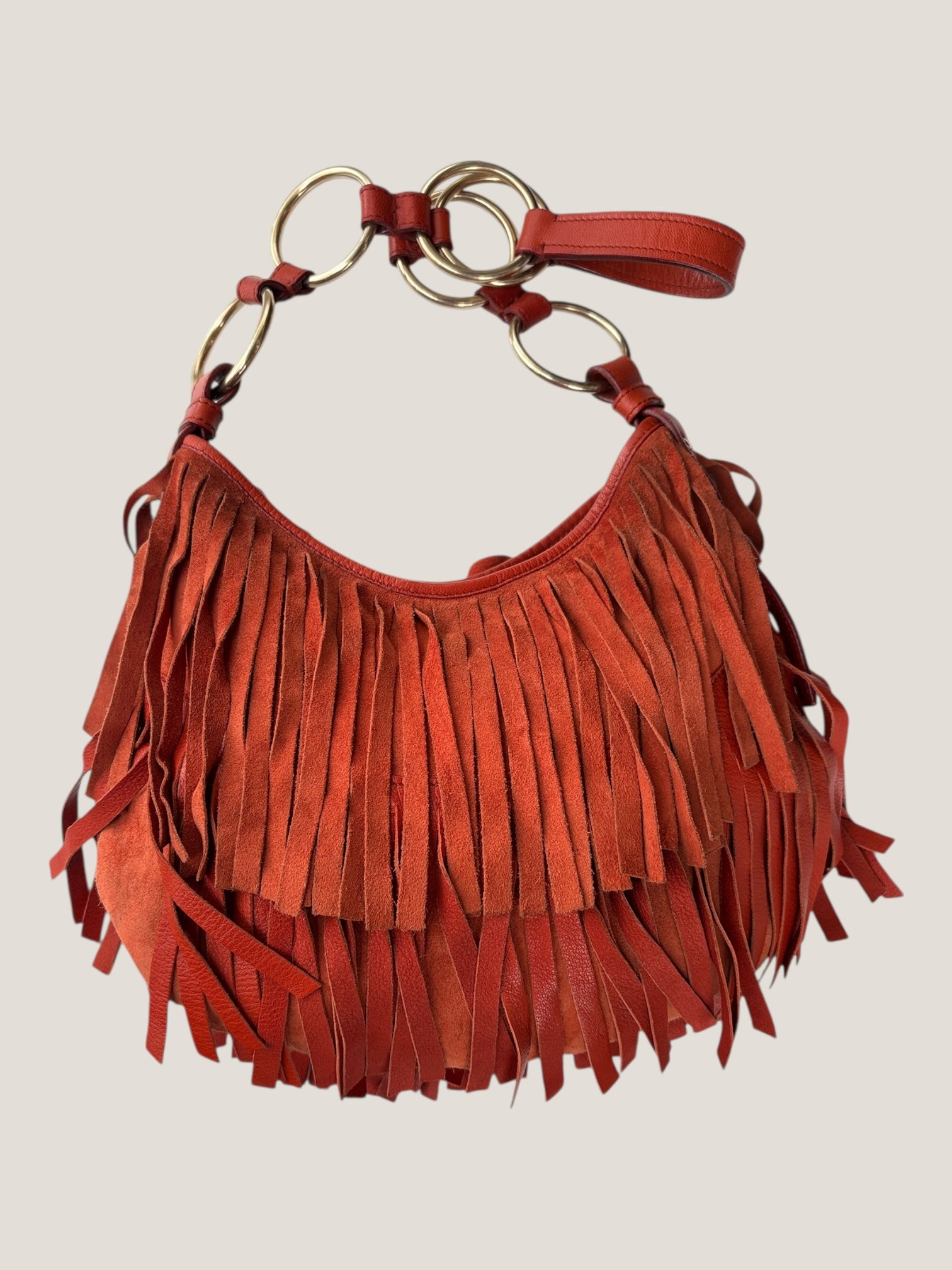 Yves Saint Laurent suede boheme fringe