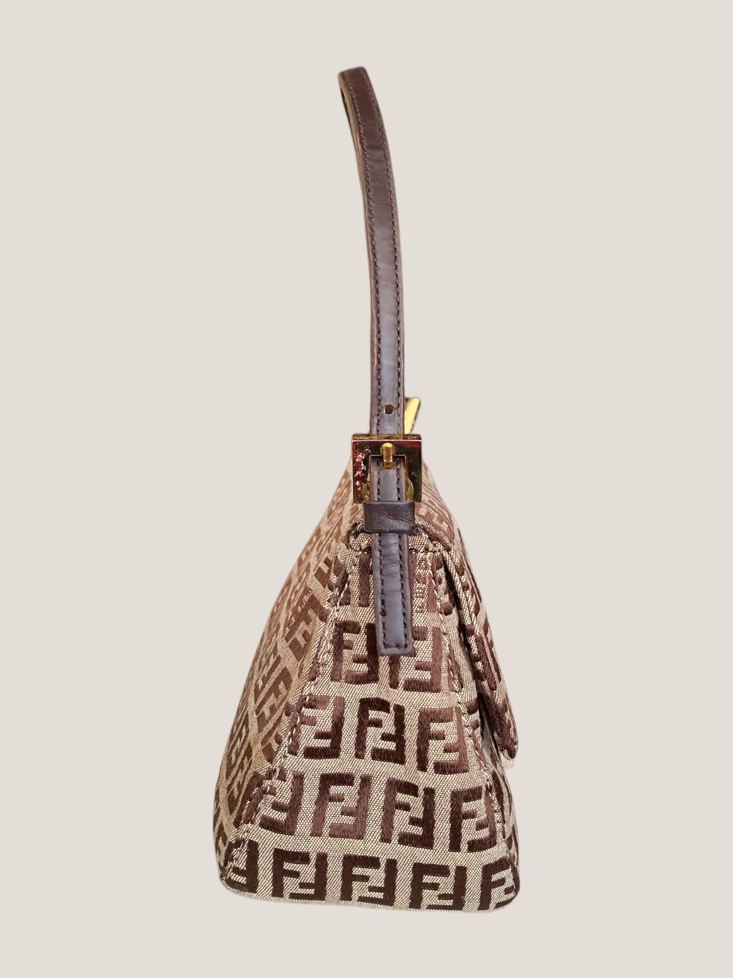 Fendi Mini Baguette in canvas monogram