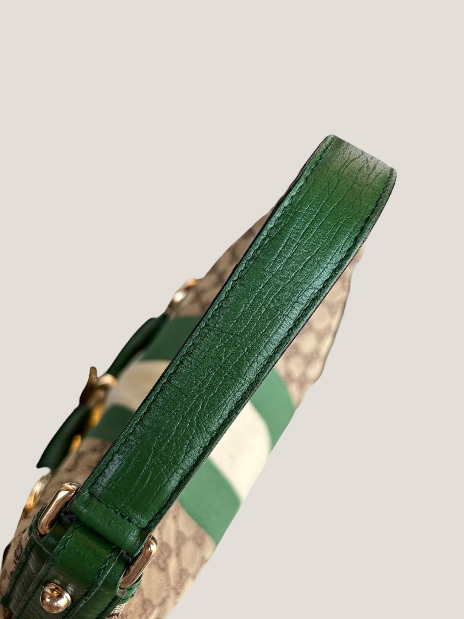 Gucci Horsebit Hobo GG Canvas Verde