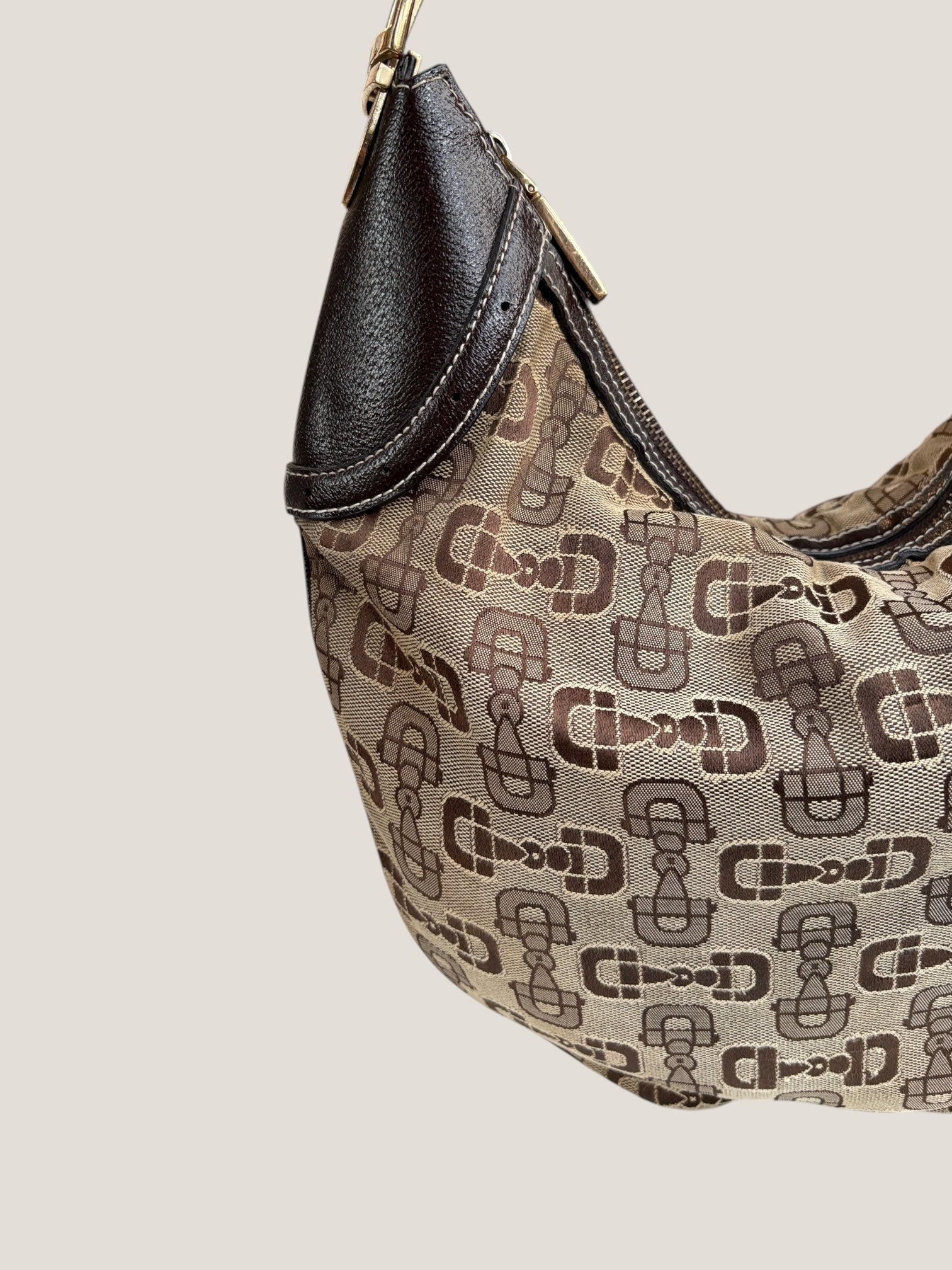 Gucci Hobo Horsebit Canvas