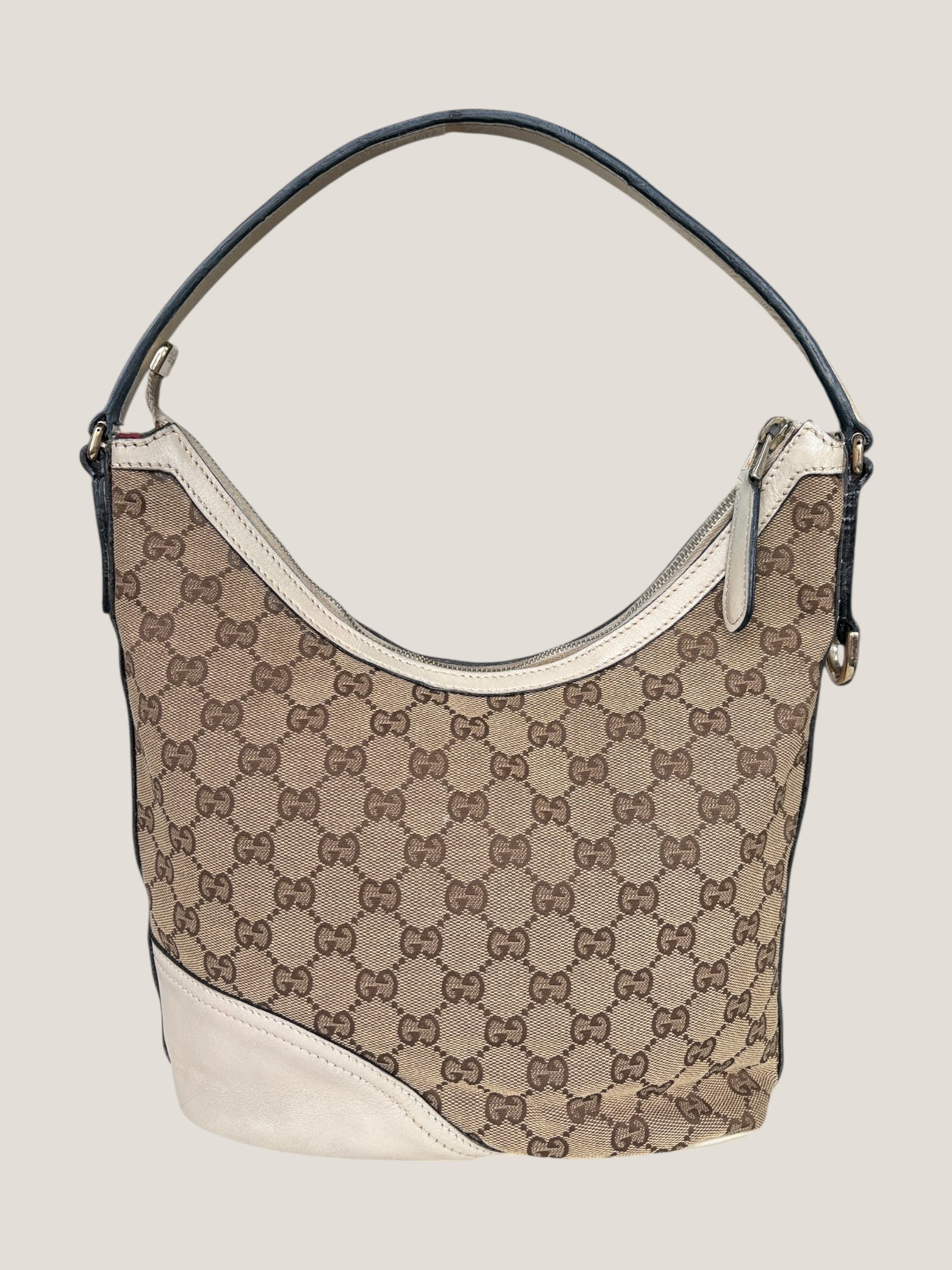 Gucci GG Canvas Hobo Avorio
