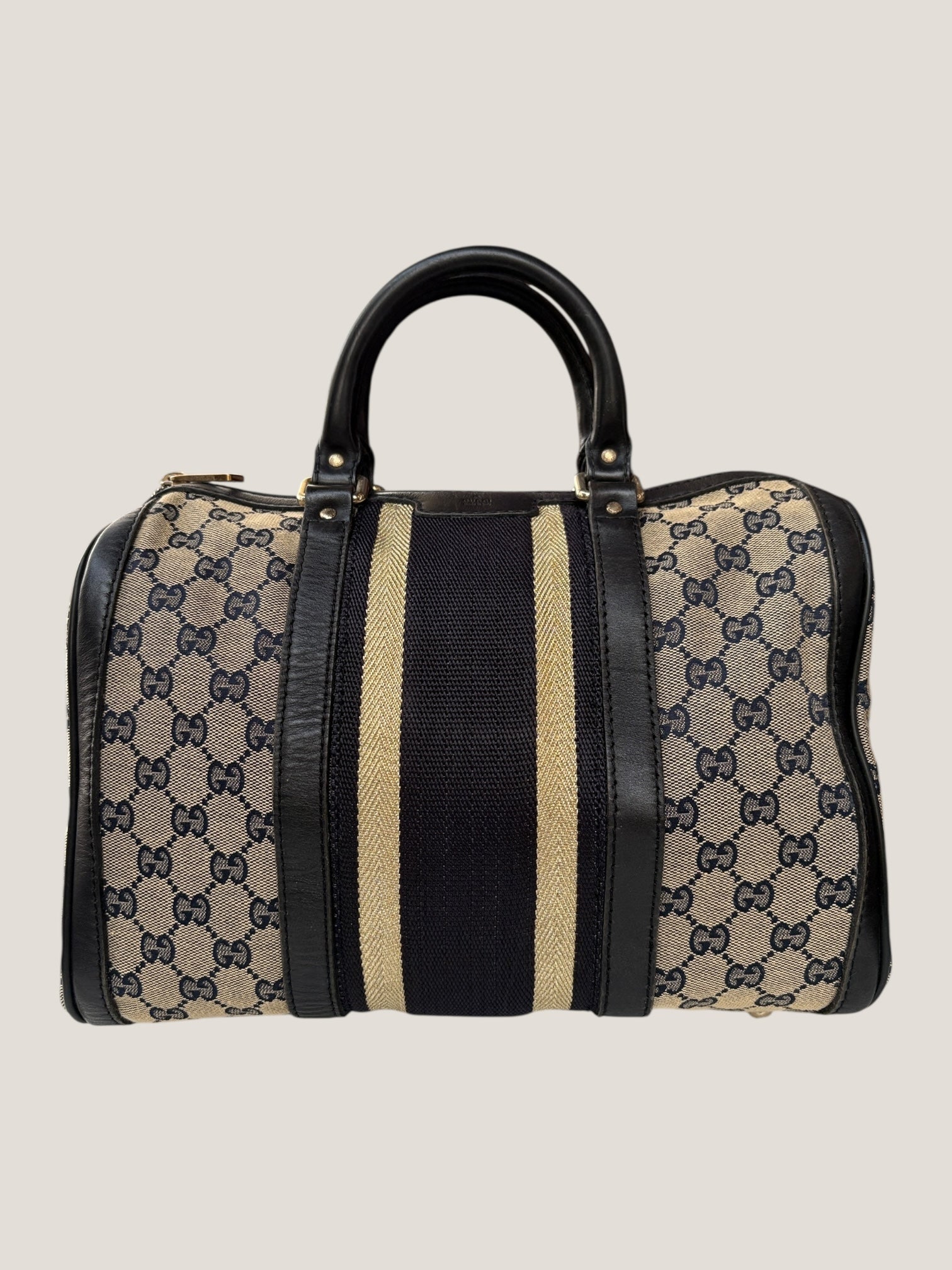 Gucci Boston GG Canvas con Web