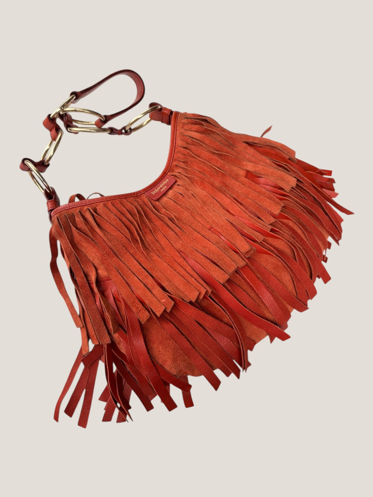 Yves Saint Laurent suede boheme fringe
