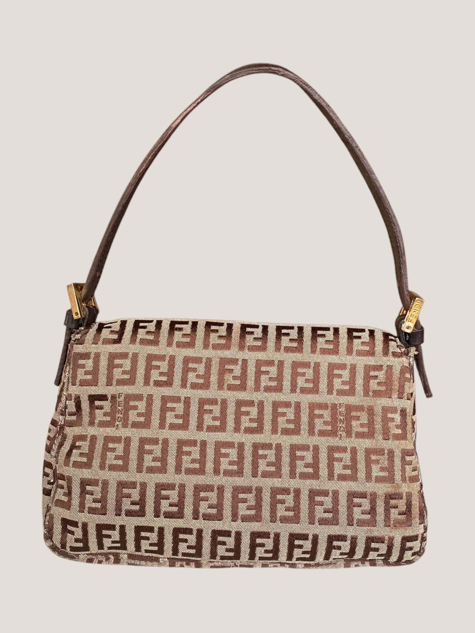 Fendi Mini Baguette in canvas monogram