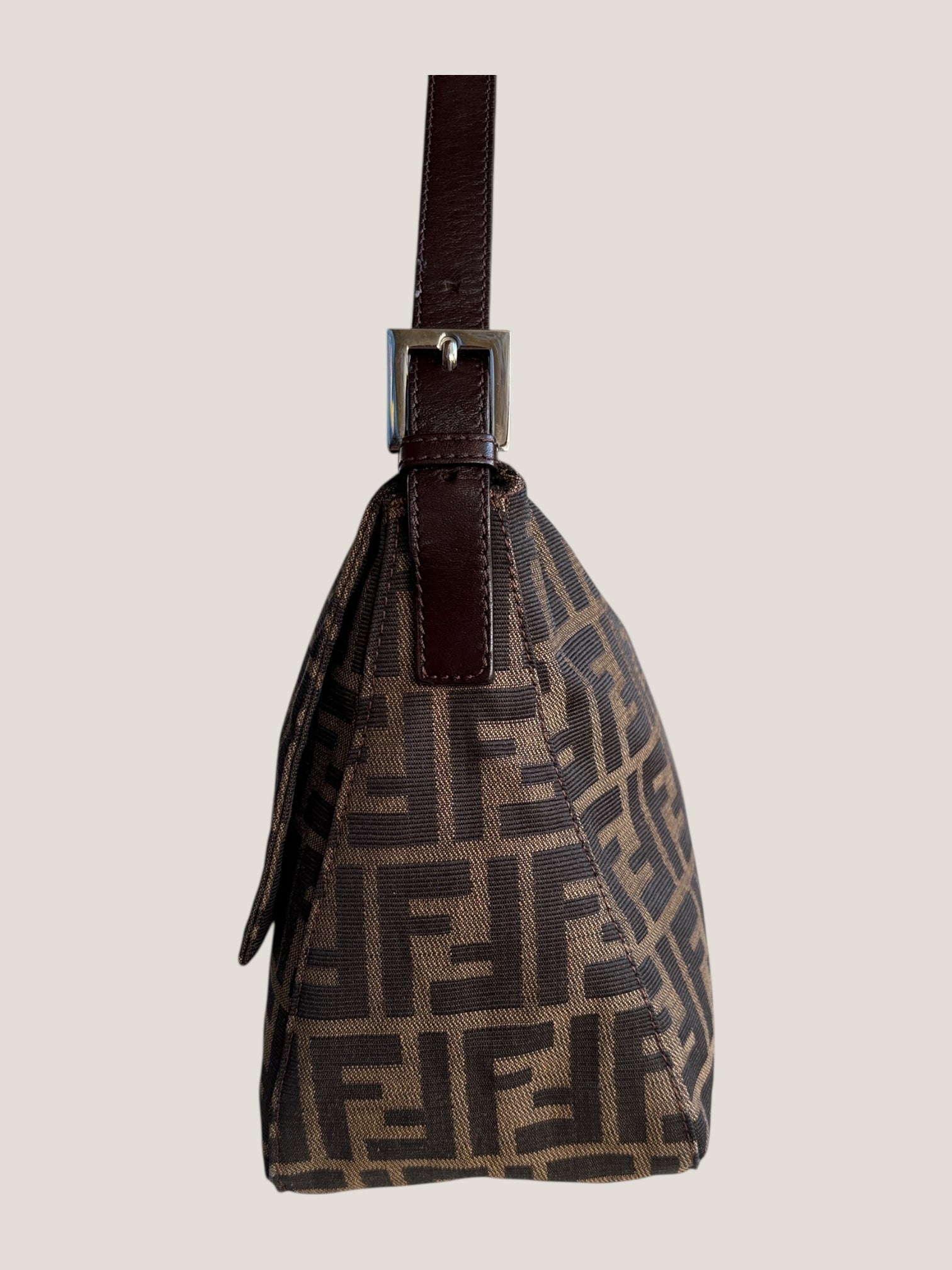 Fendi Mamma Baguette Zucca marrone