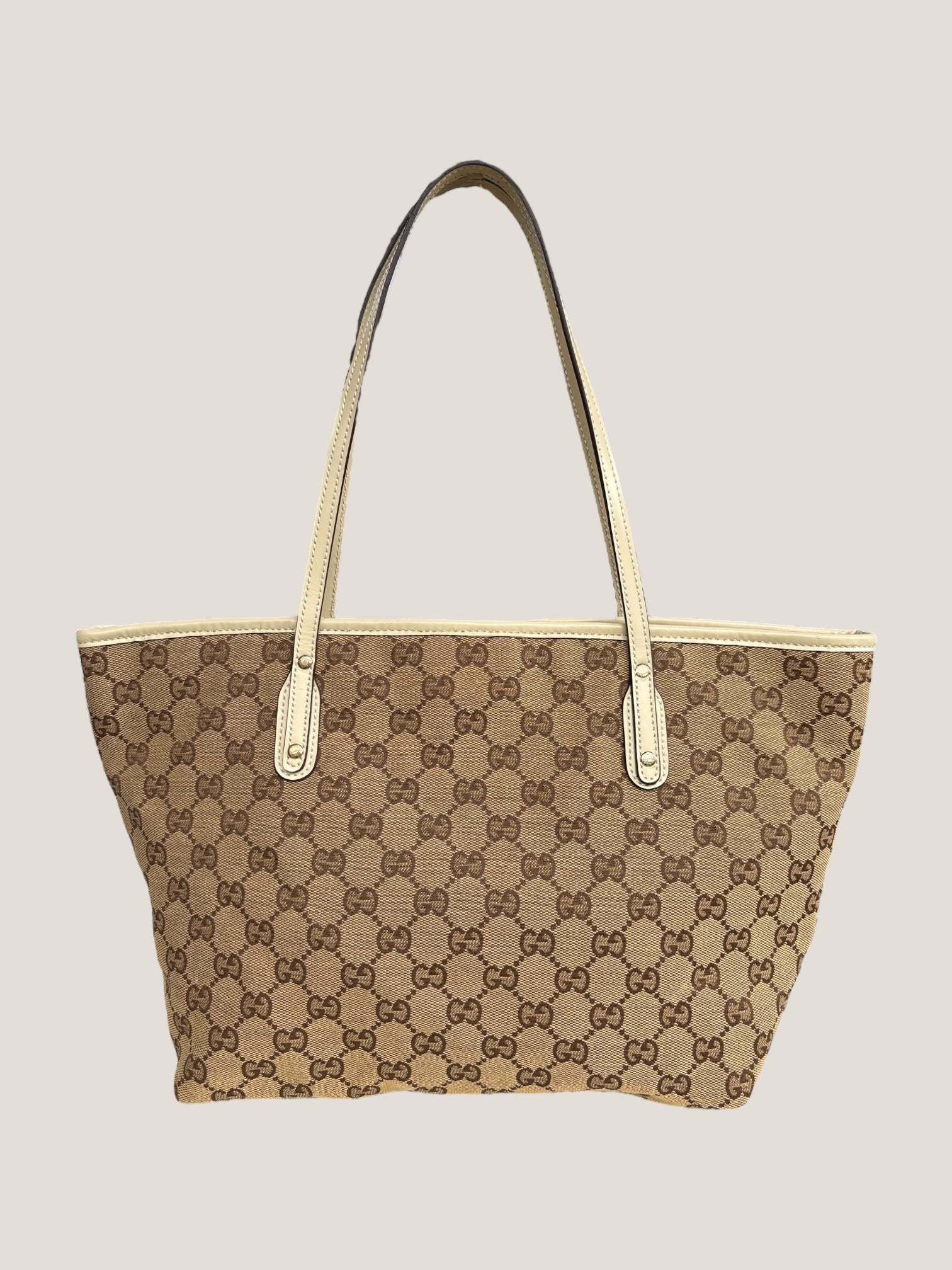GUCCI GG CANVAS TOTE “DOG PATCH”