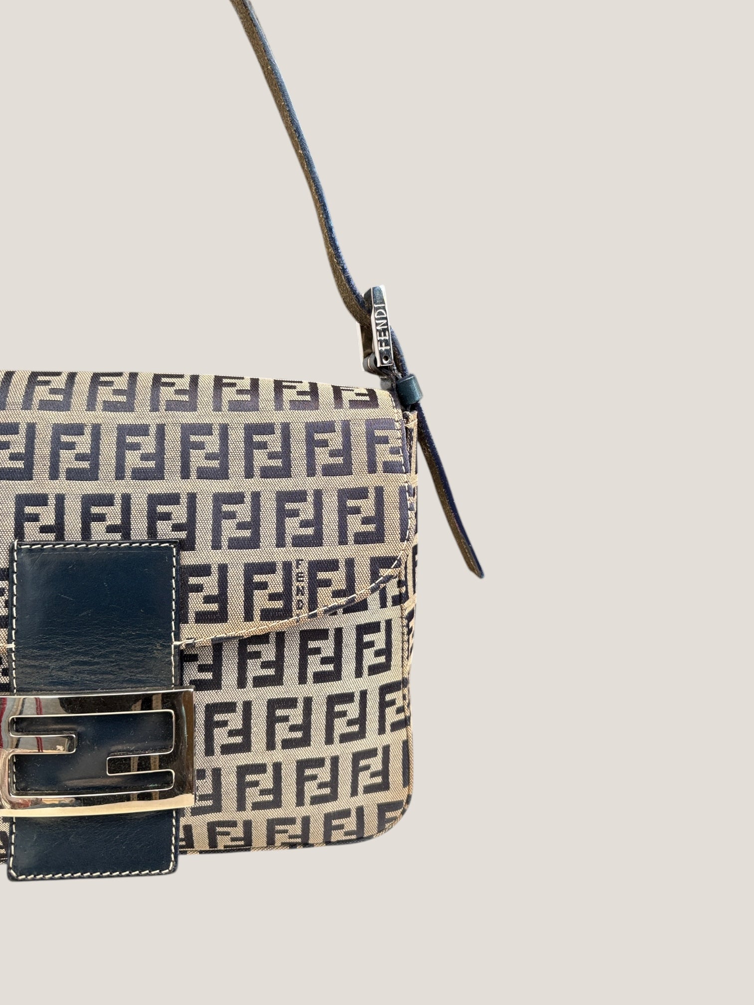 Fendi Baguette Blue Zucchino