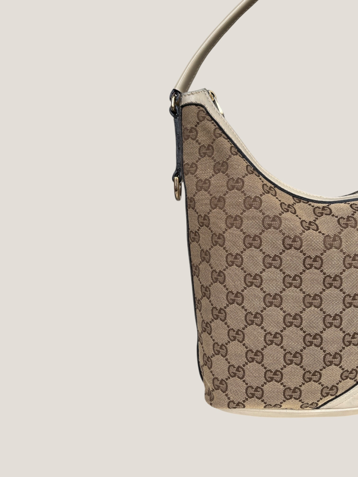 Gucci GG Canvas Hobo Avorio