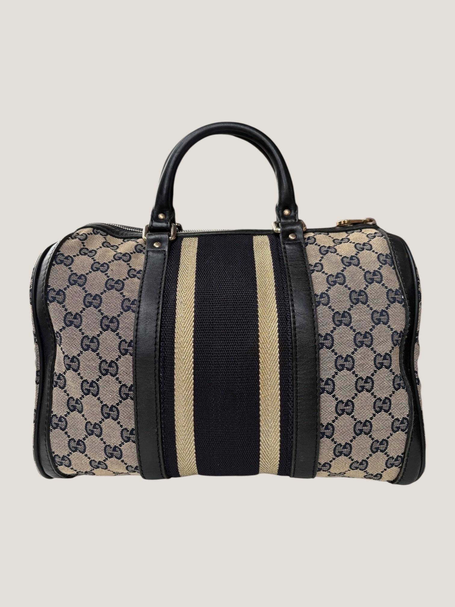 Gucci Boston GG Canvas con Web