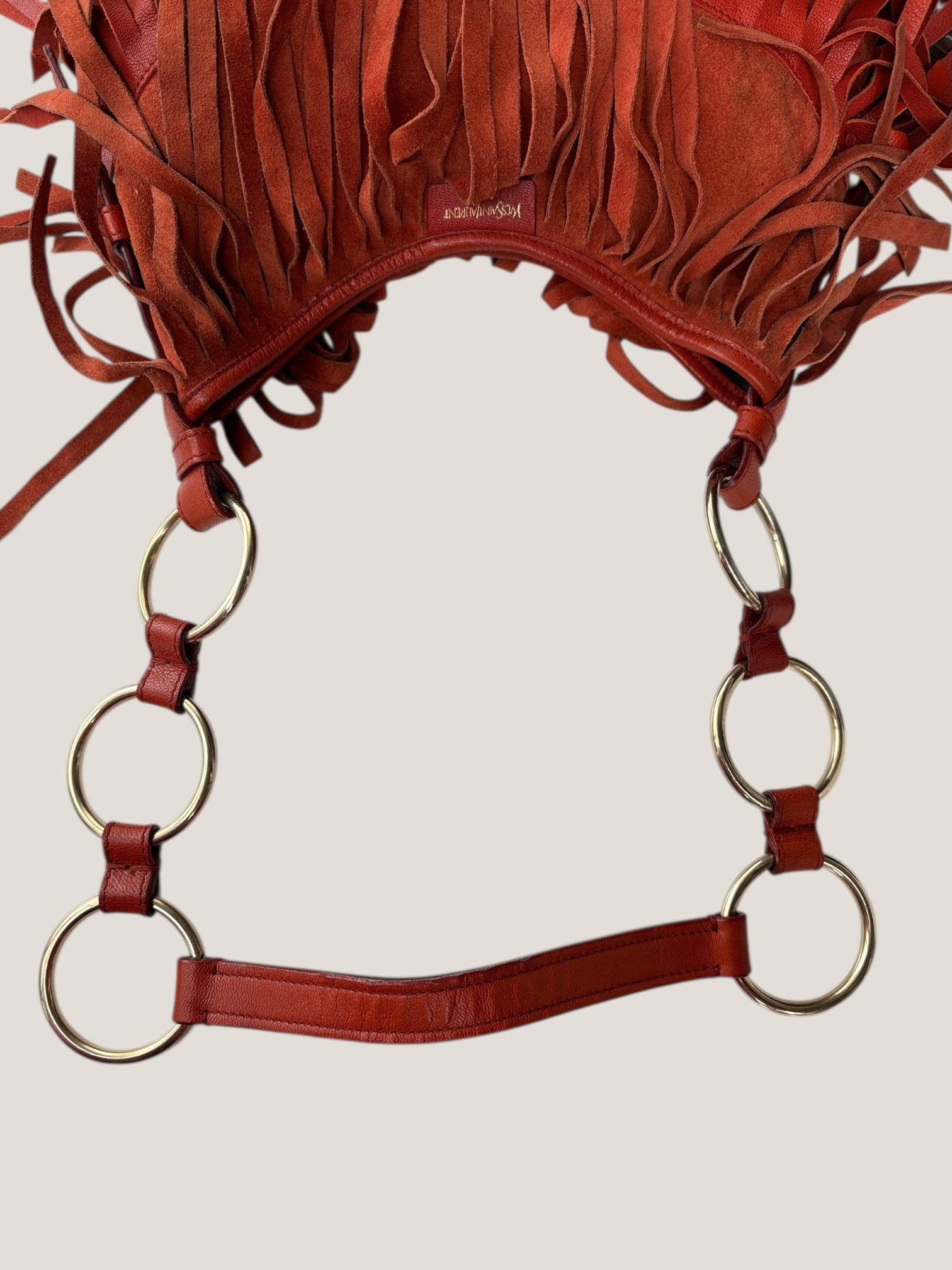 Yves Saint Laurent suede boheme fringe