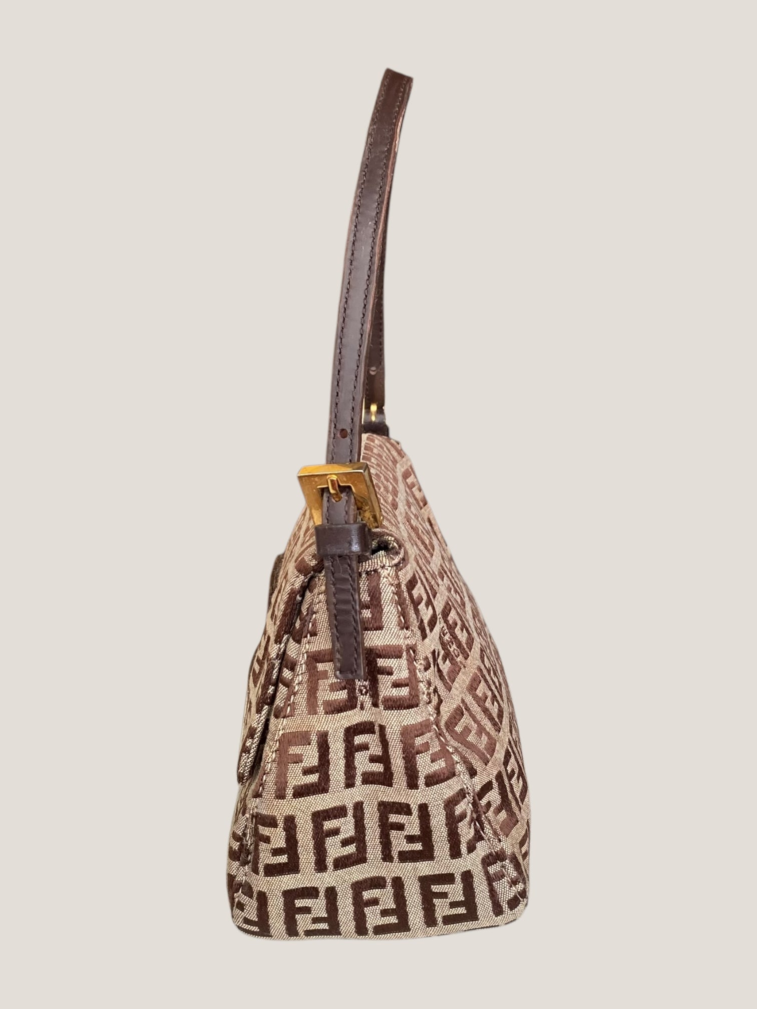 Fendi Mini Baguette in canvas monogram
