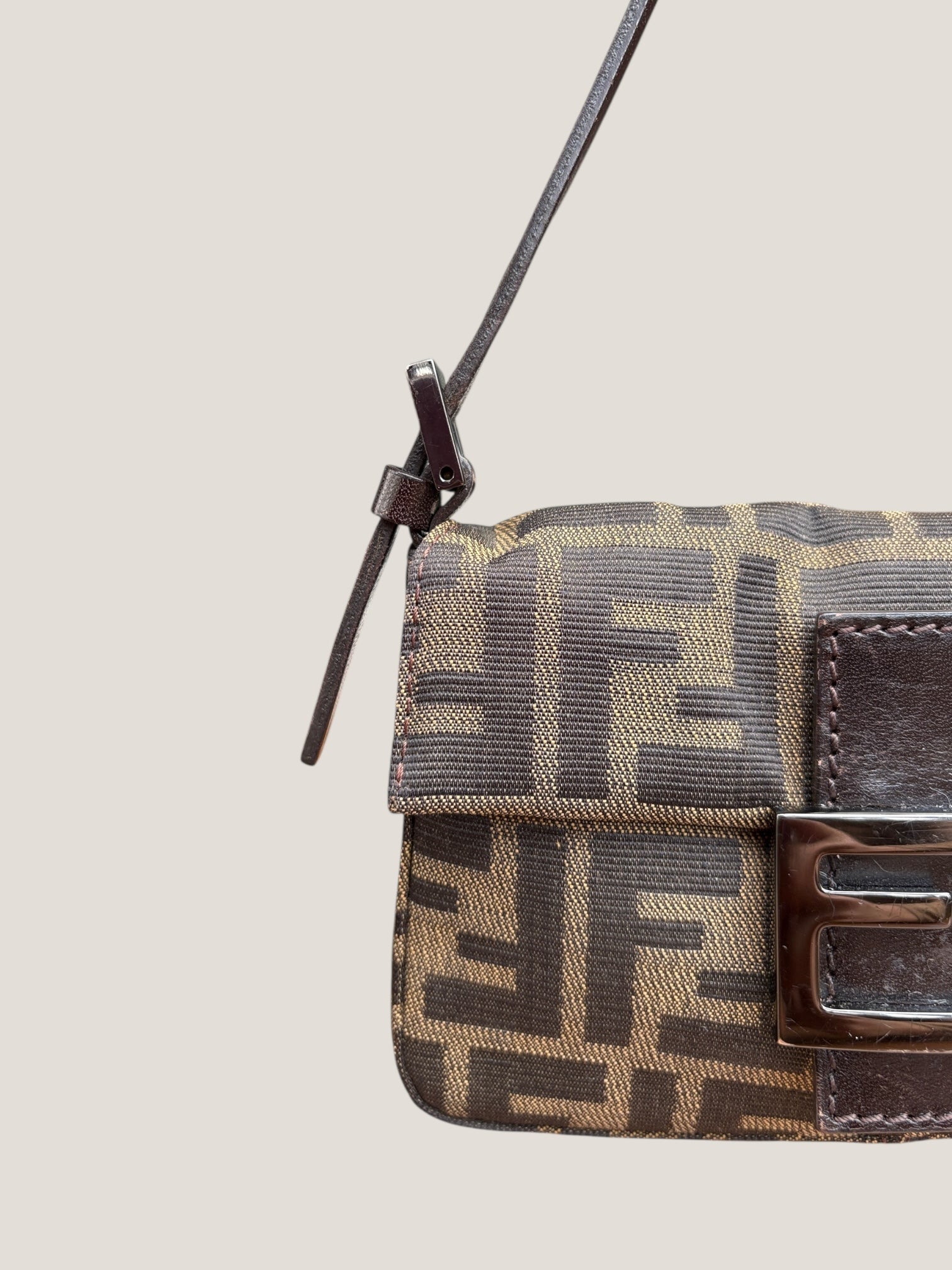 Fendi Baguette Mini Monogram Zucca