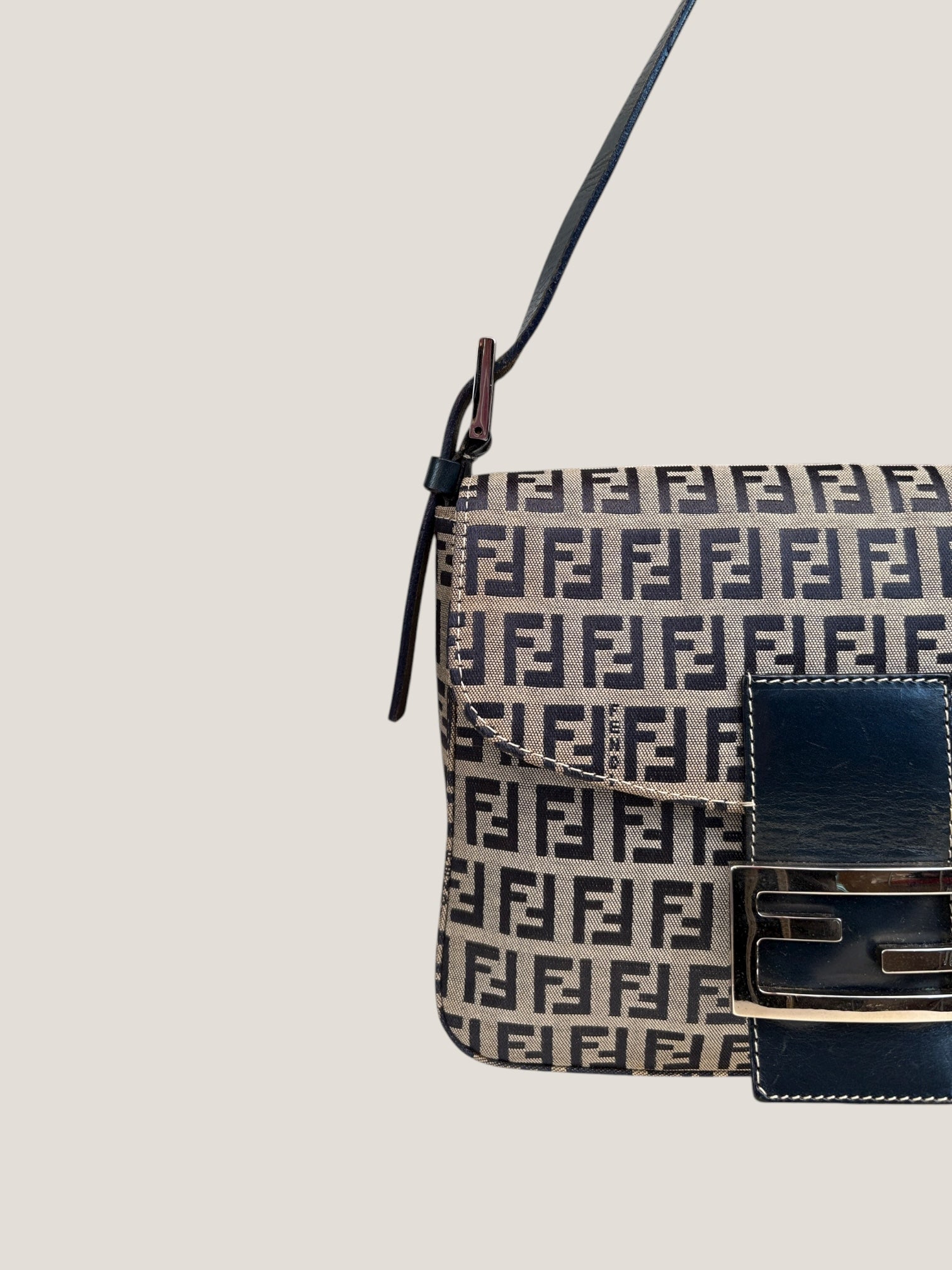 Fendi Baguette Blue Zucchino