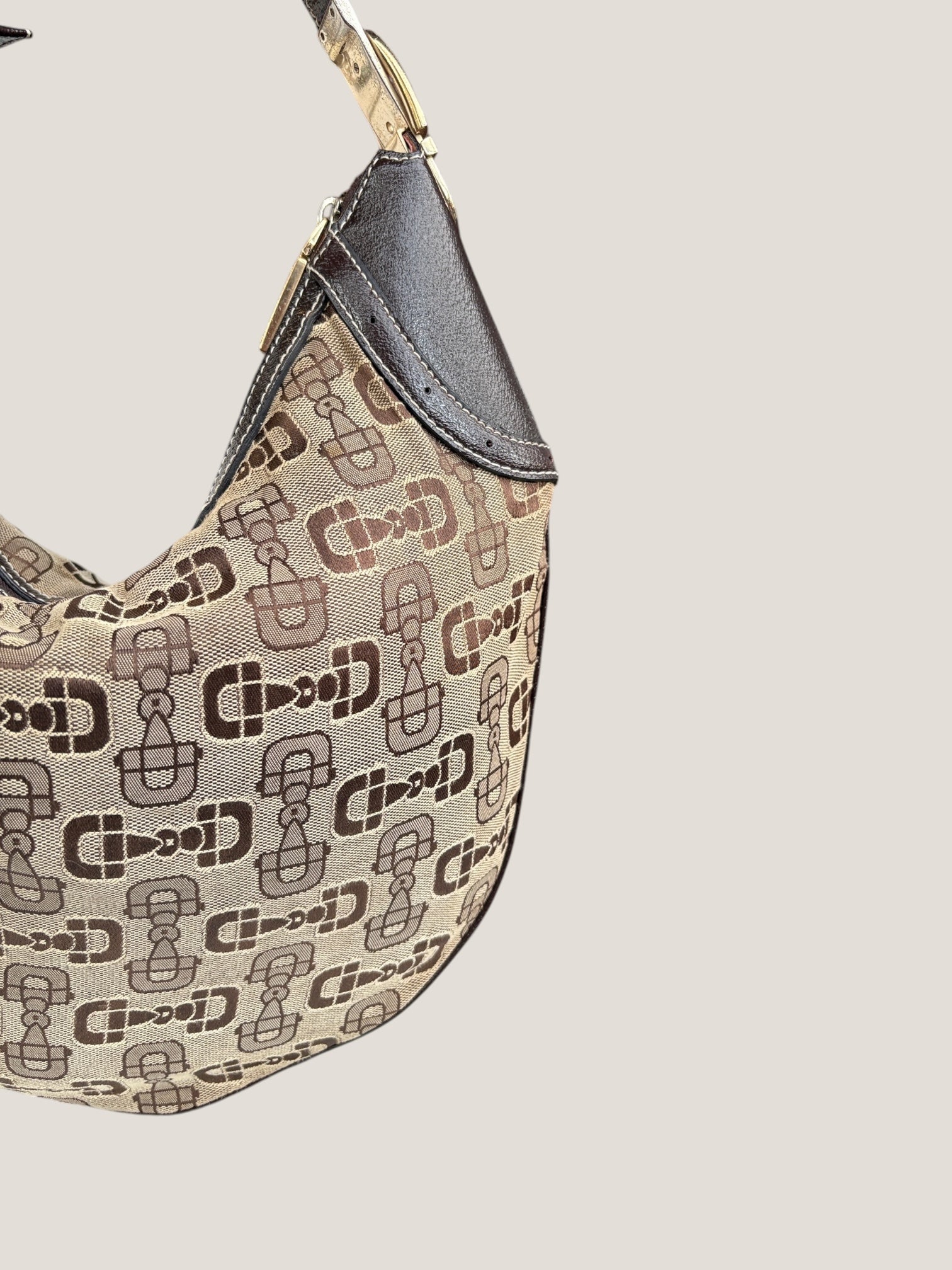 Gucci Hobo Horsebit Canvas