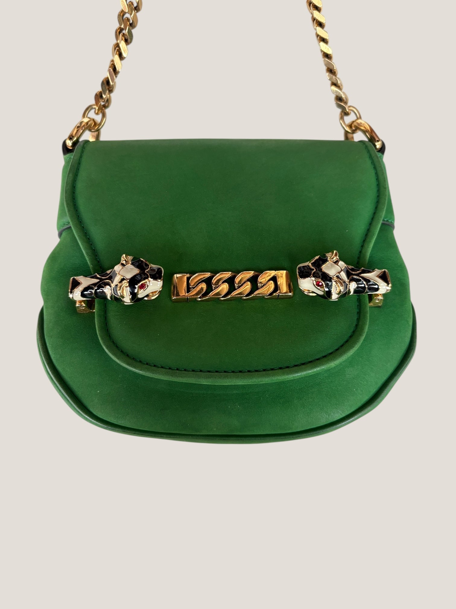 Gucci Tigrette Suede Crossbody