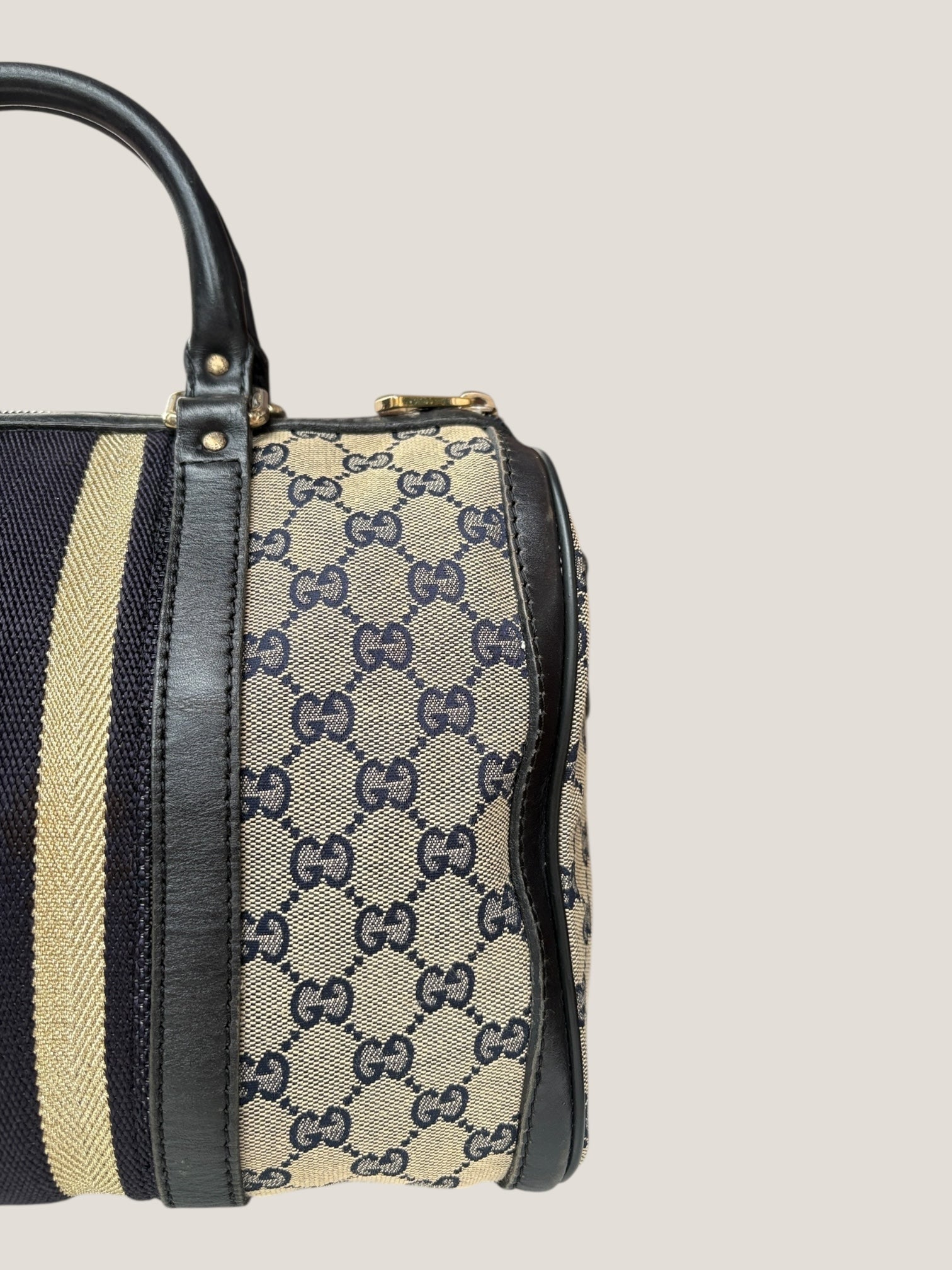 Gucci Boston GG Canvas con Web
