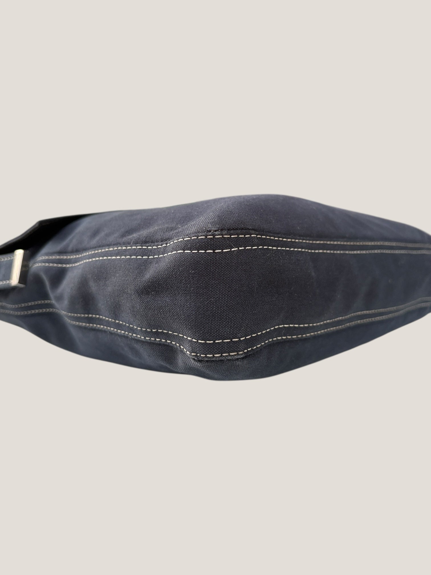 Fendi Baguette in tessuto blu