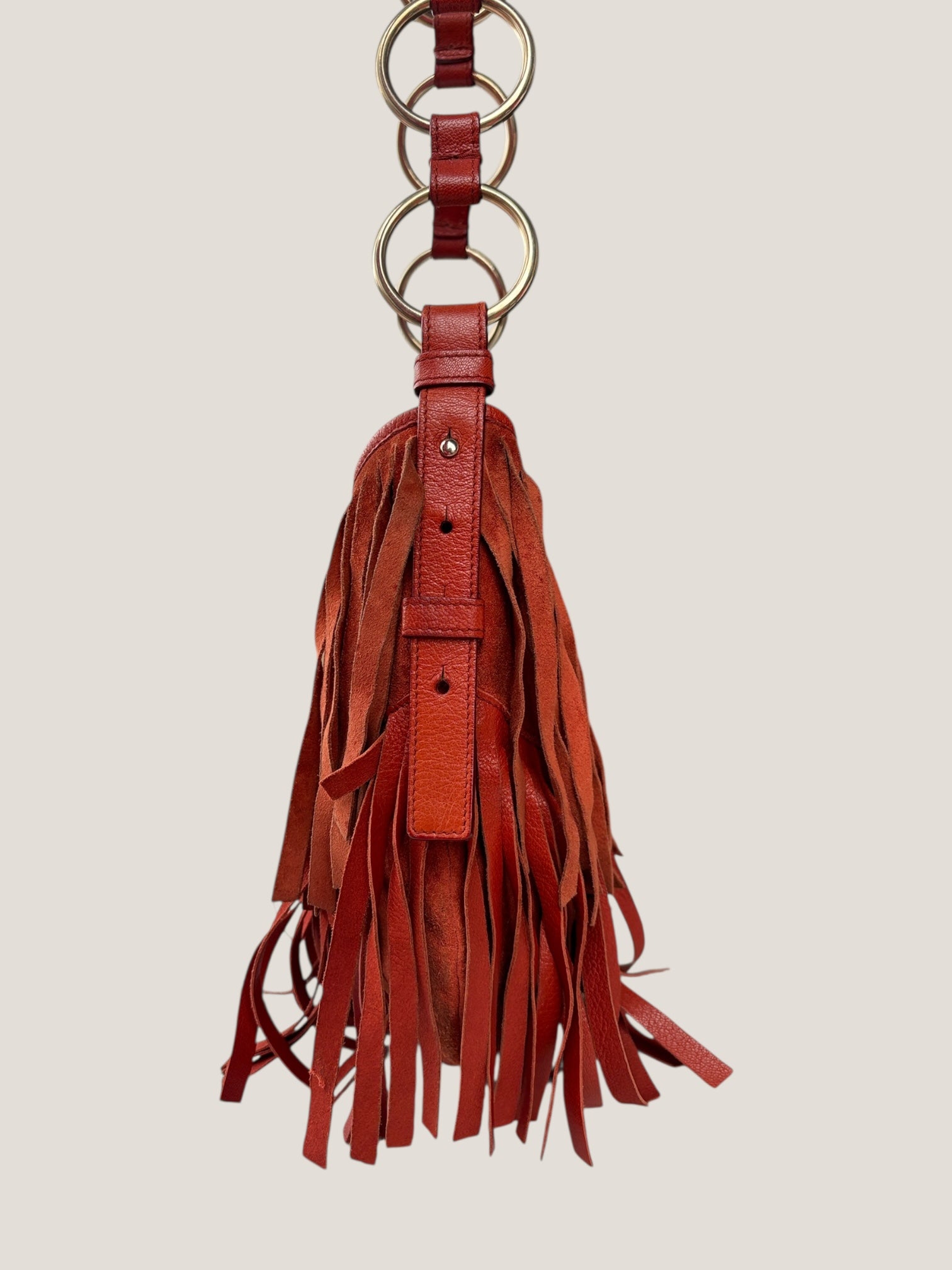 Yves Saint Laurent suede boheme fringe