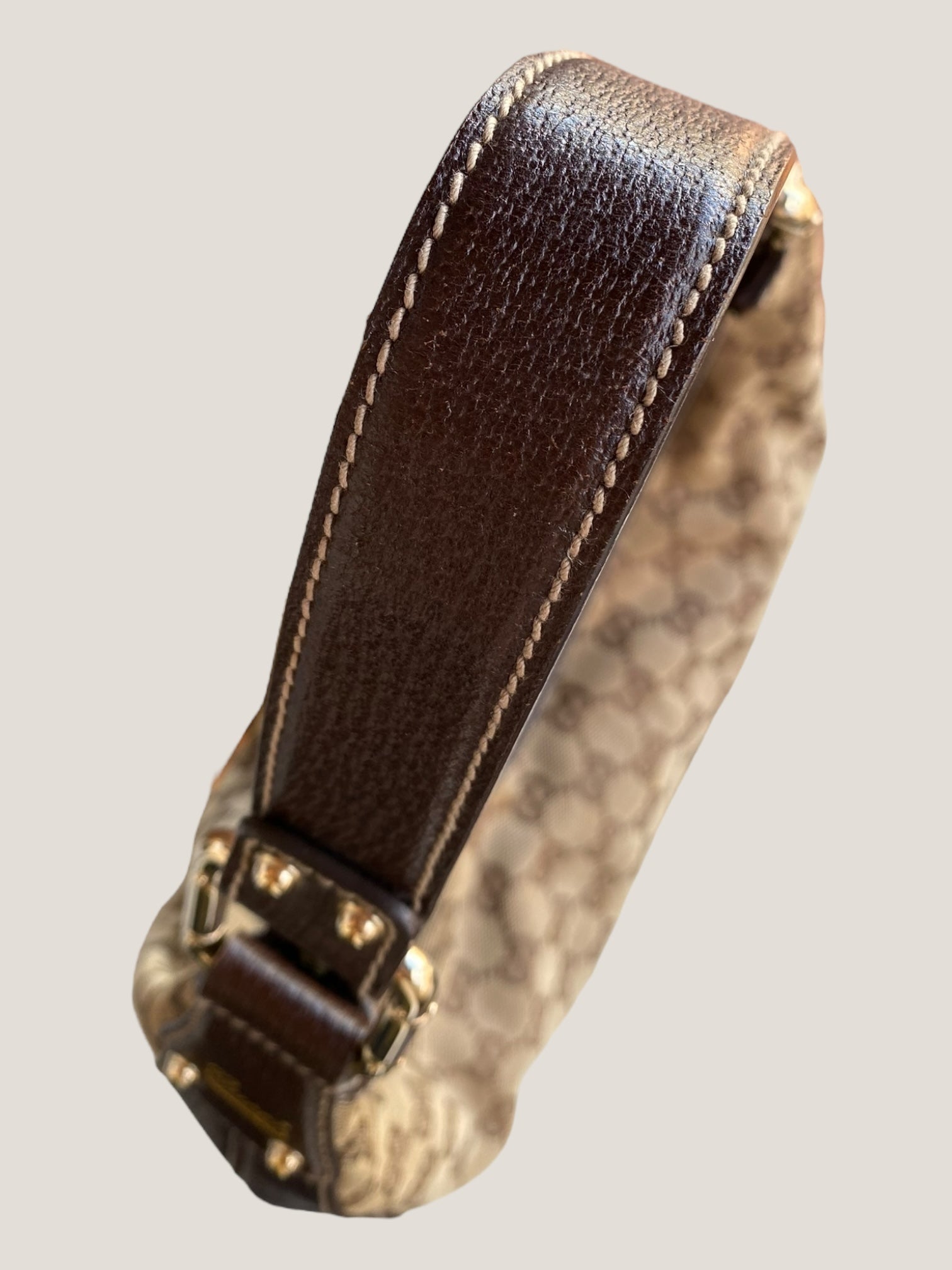 Gucci Hobo con dettaglio bamboo e tessuto GG