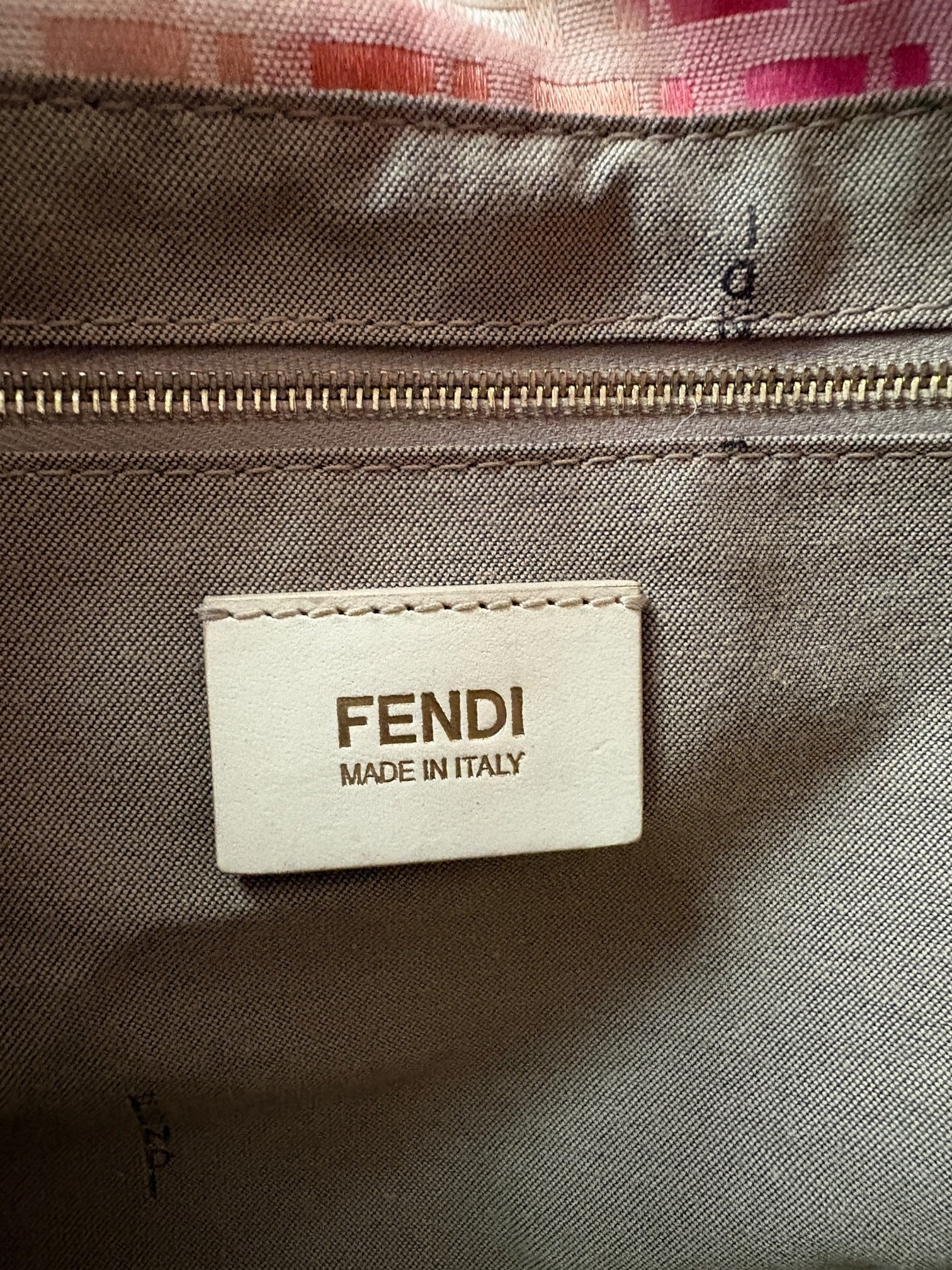 Fendi Mamma Baguette Rosa Floreale