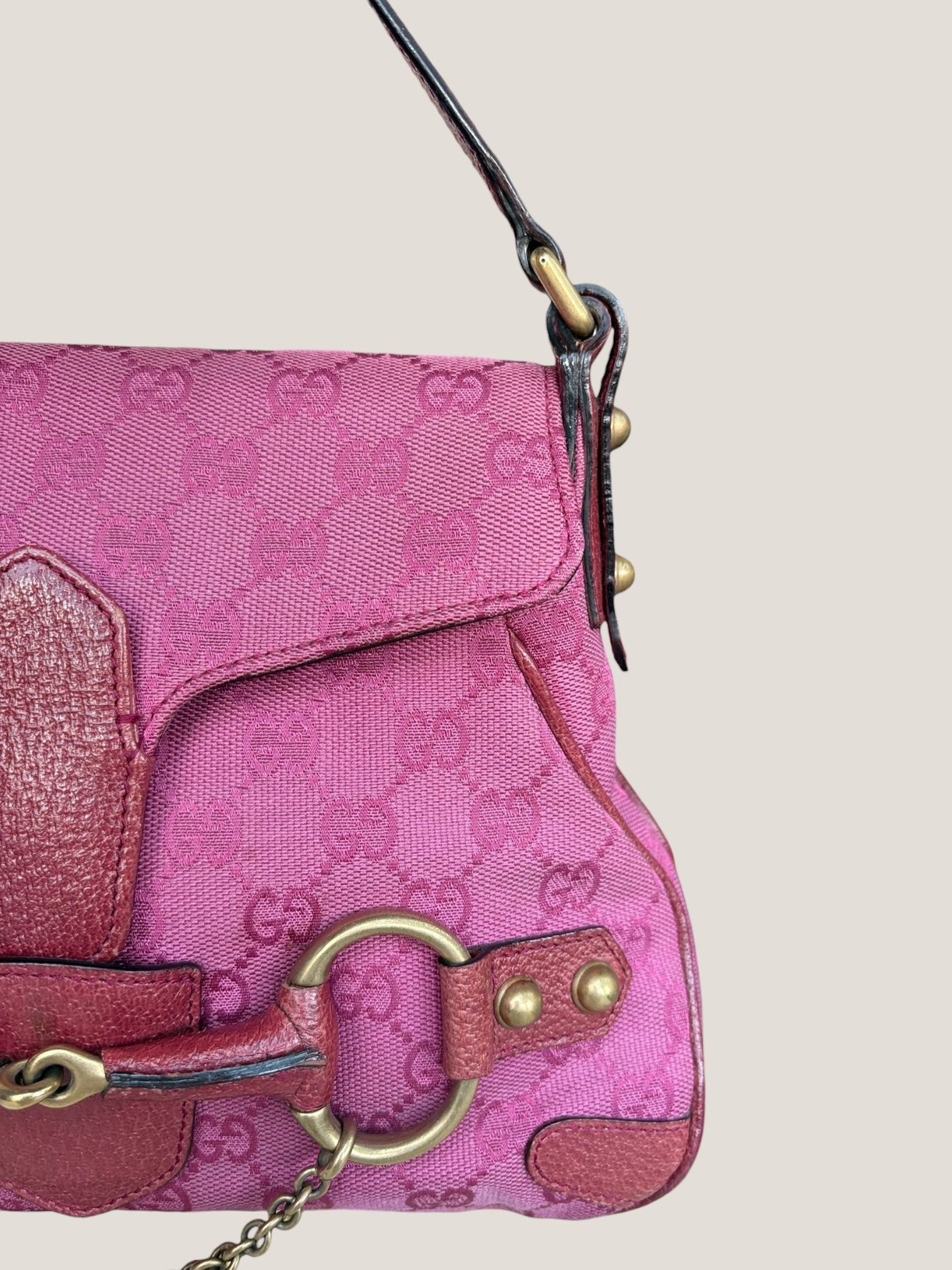 Gucci GG Horsebit Mini Rosa