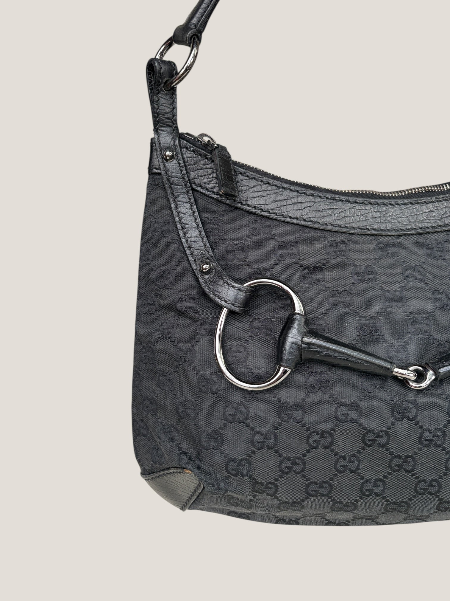 Gucci Horsebit Black Canvas