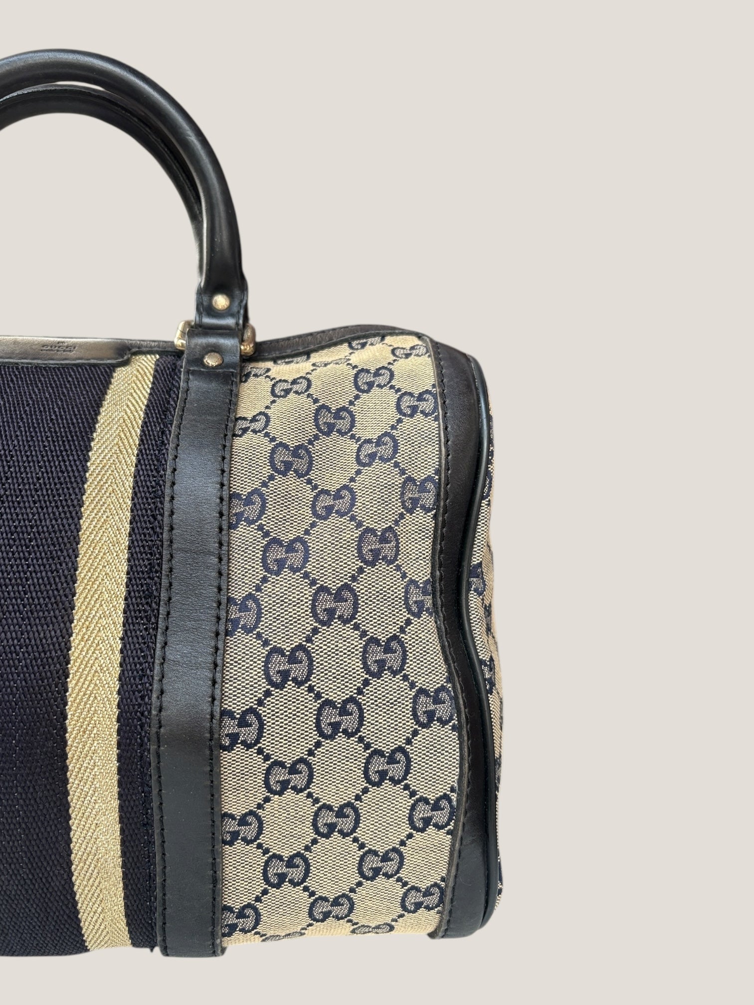 Gucci Boston GG Canvas con Web