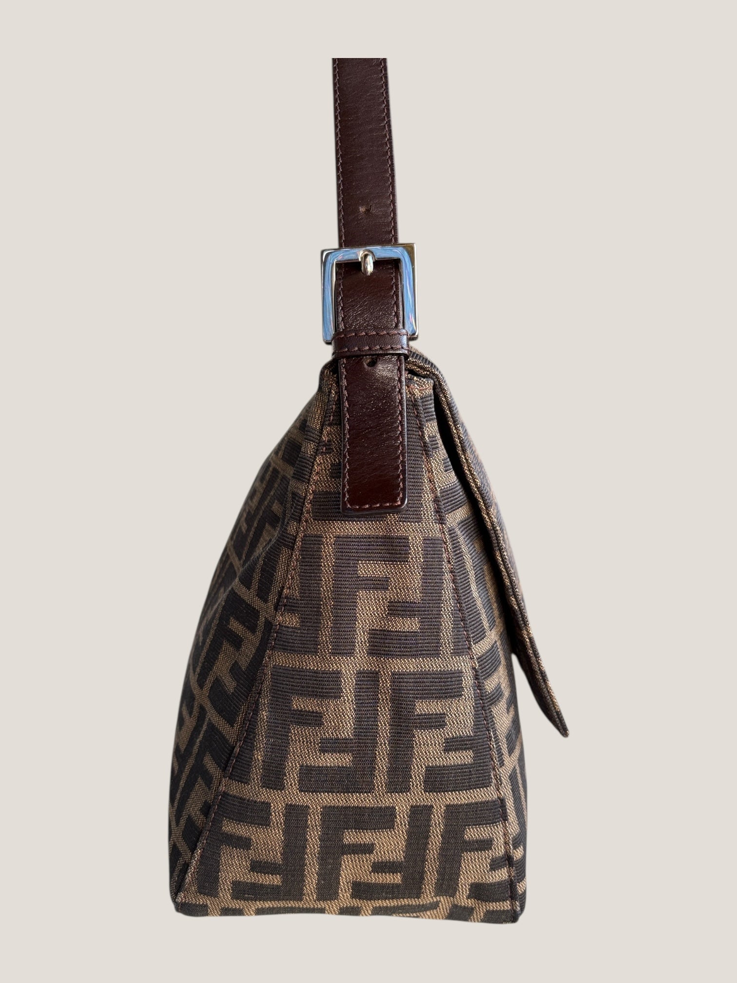 Fendi Mamma Baguette Zucca marrone