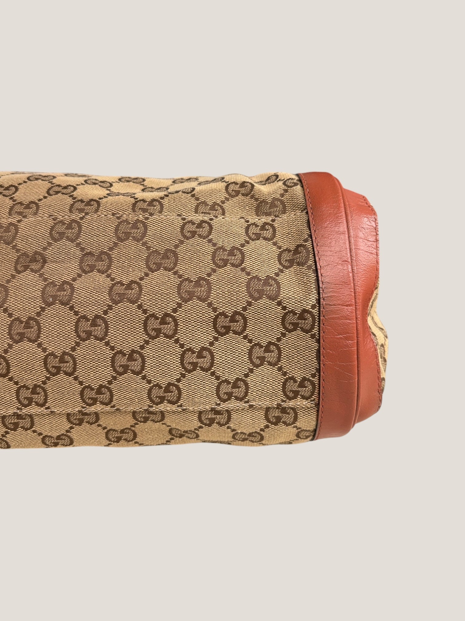 Gucci GG Canvas Tote Marrone Ruggine