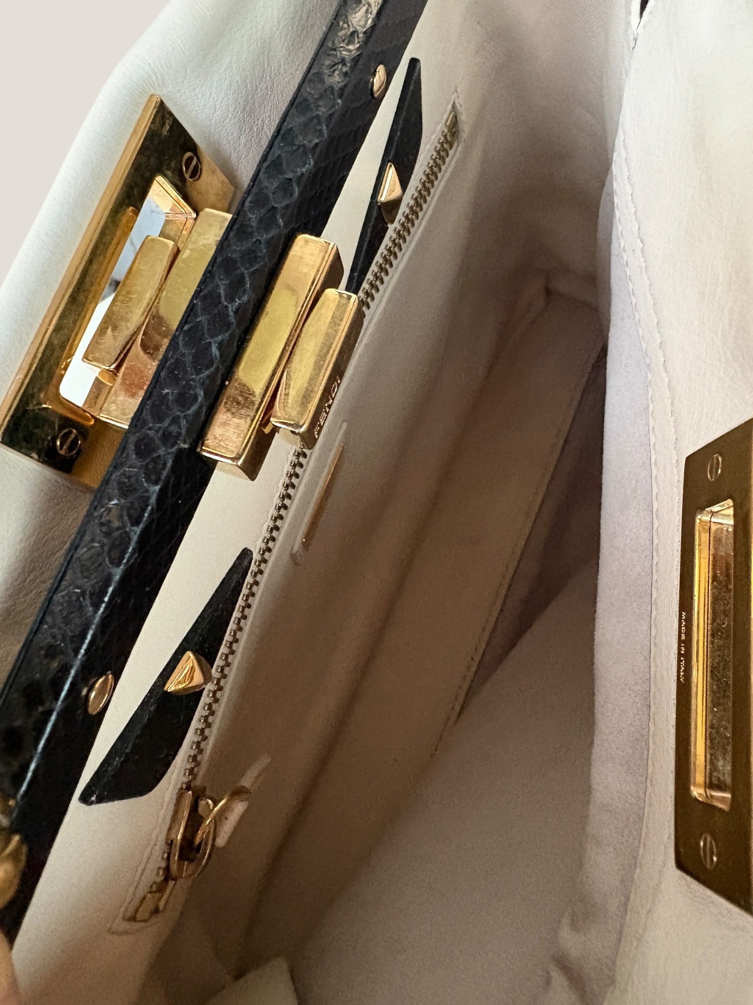 Fendi Peekaboo ISeeU Python Handle