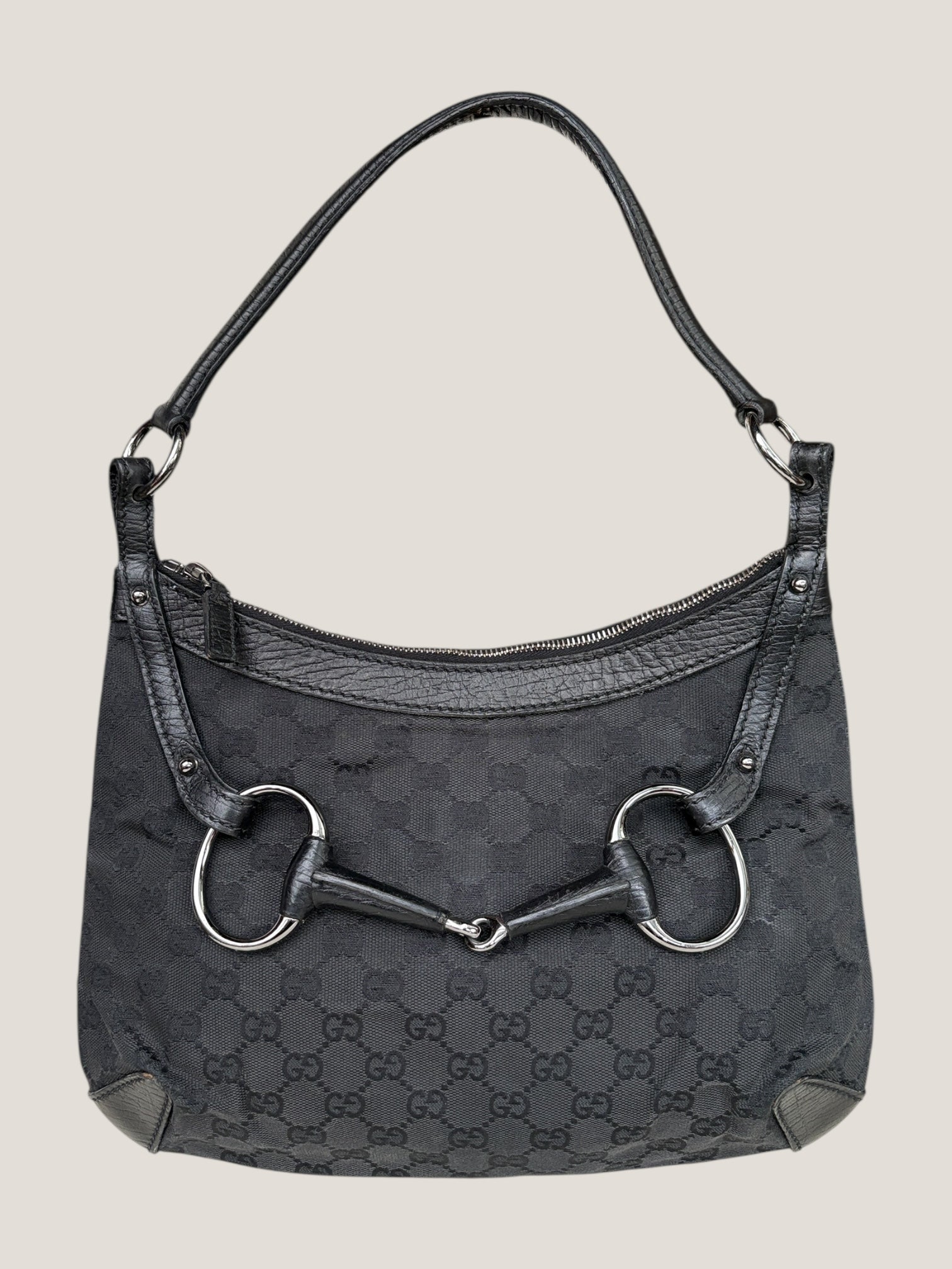 Gucci Horsebit Black Canvas