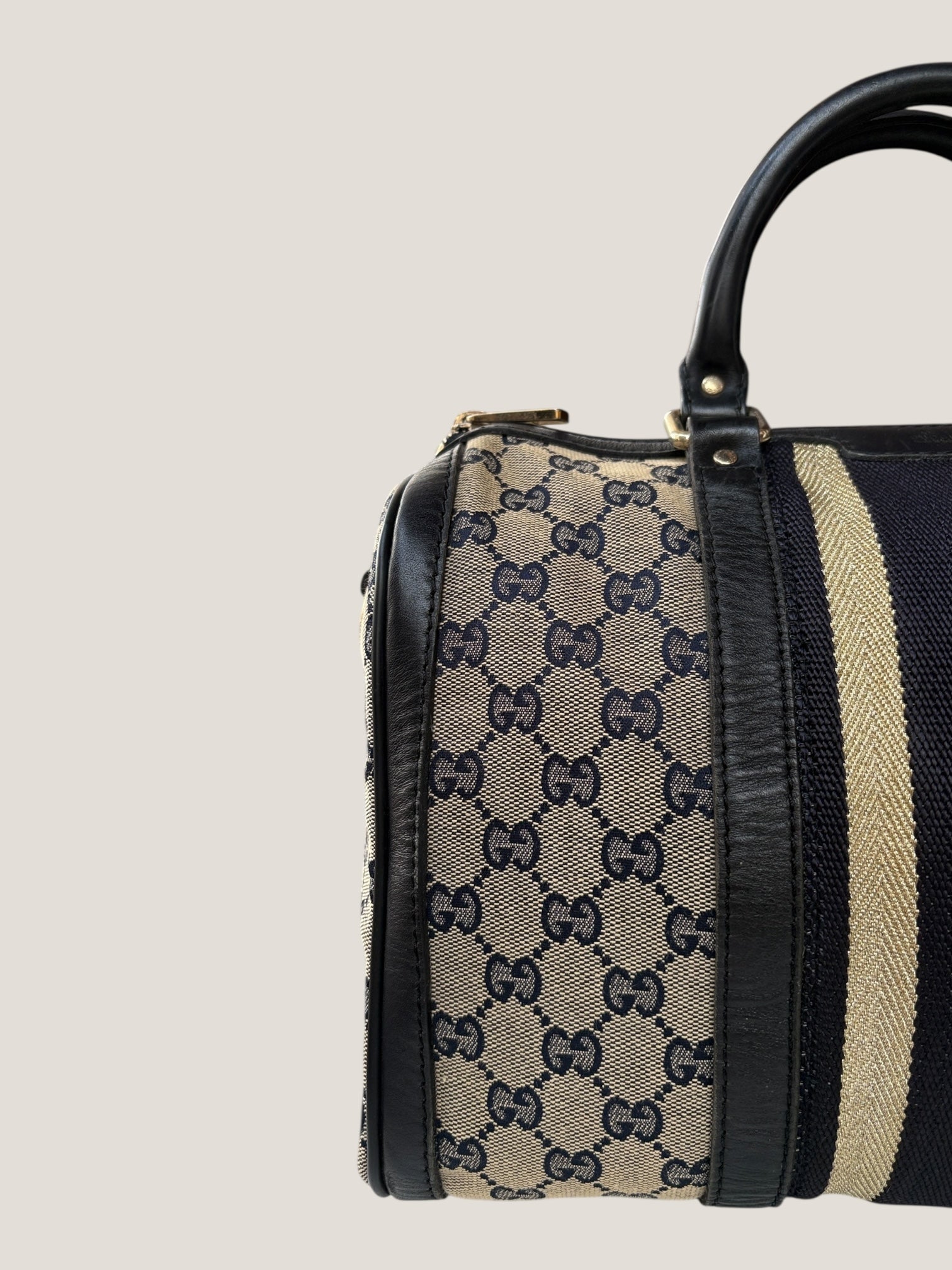 Gucci Boston GG Canvas con Web