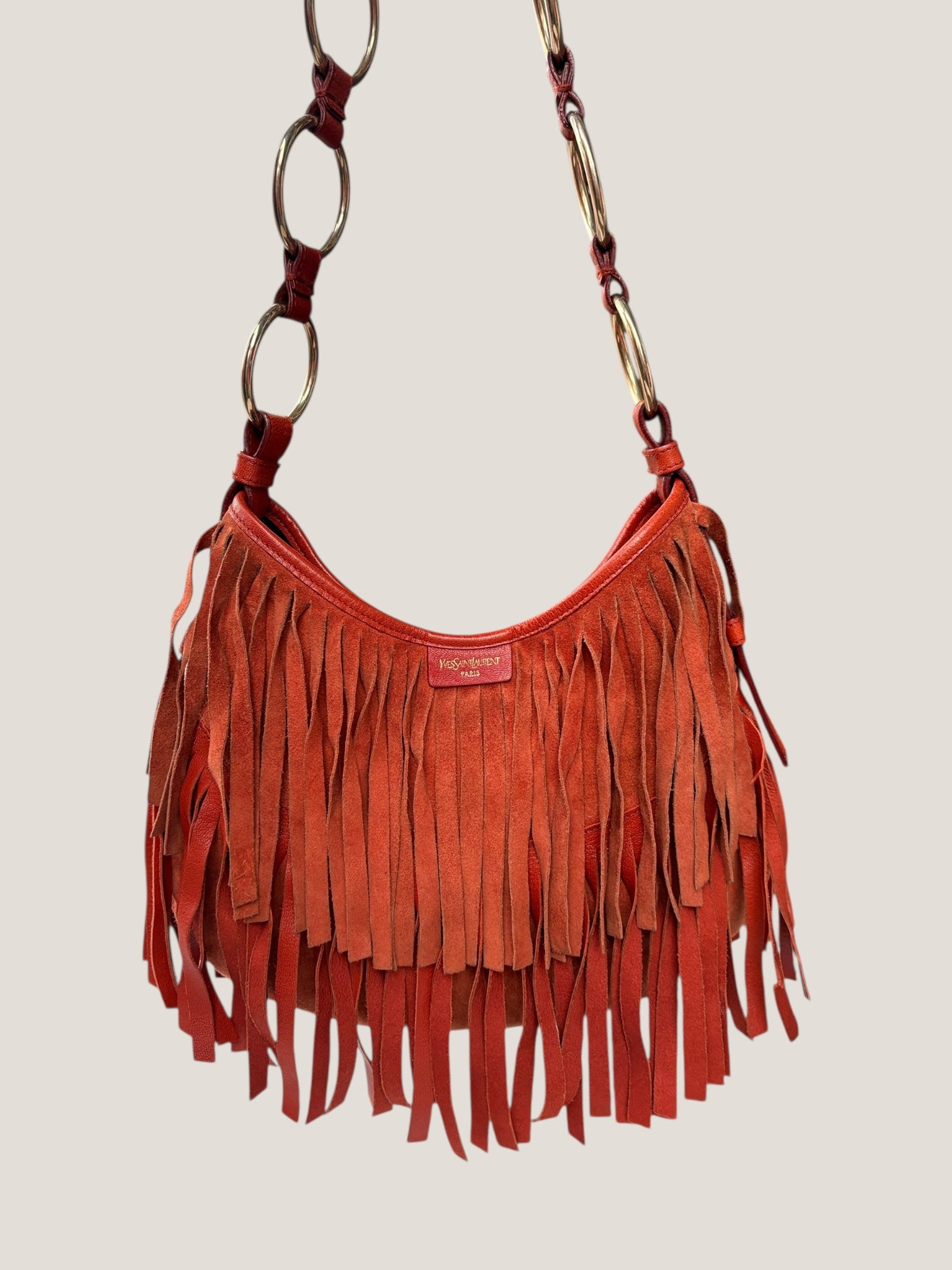 Yves Saint Laurent suede boheme fringe