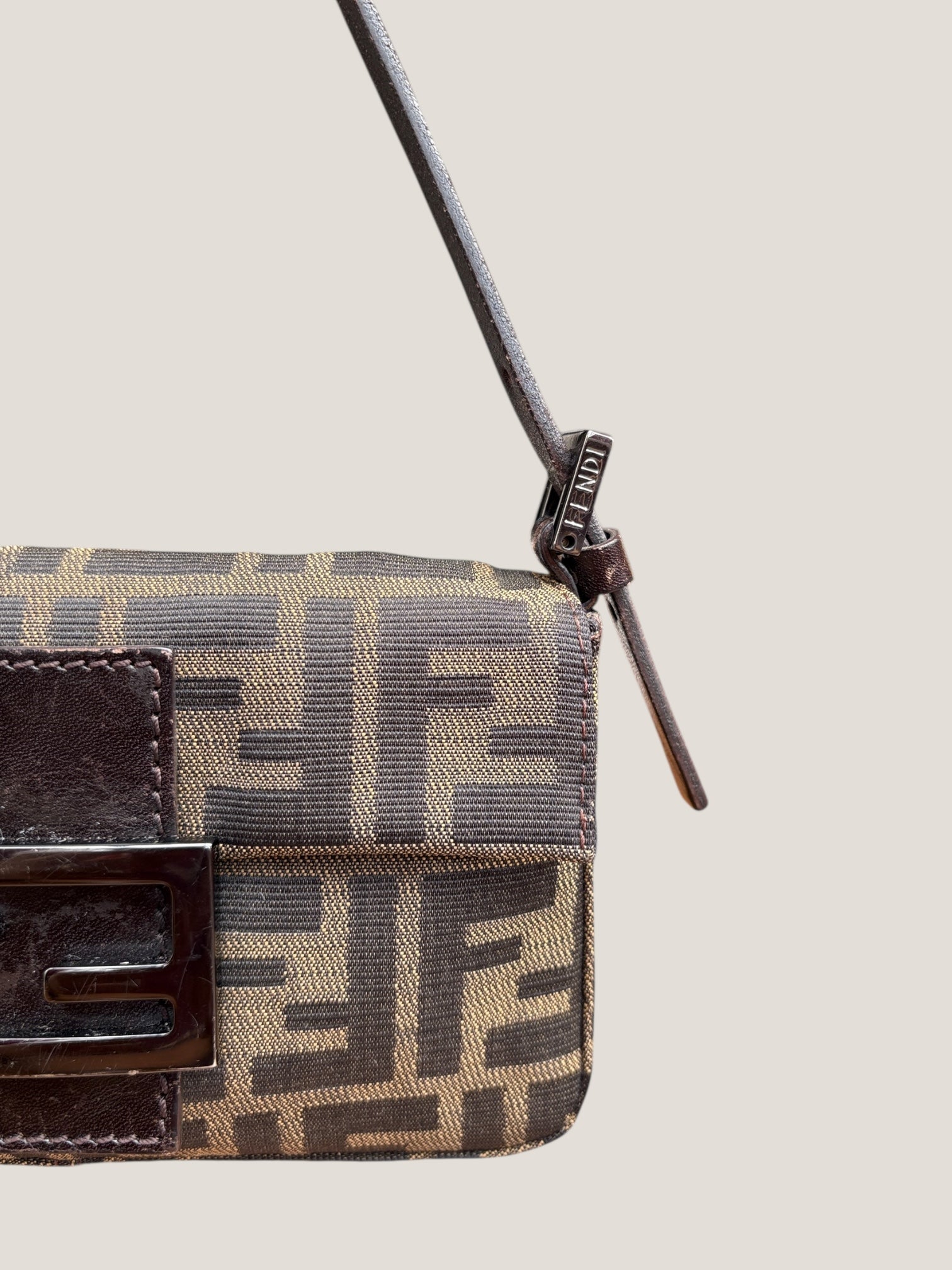 Fendi Baguette Mini Monogram Zucca