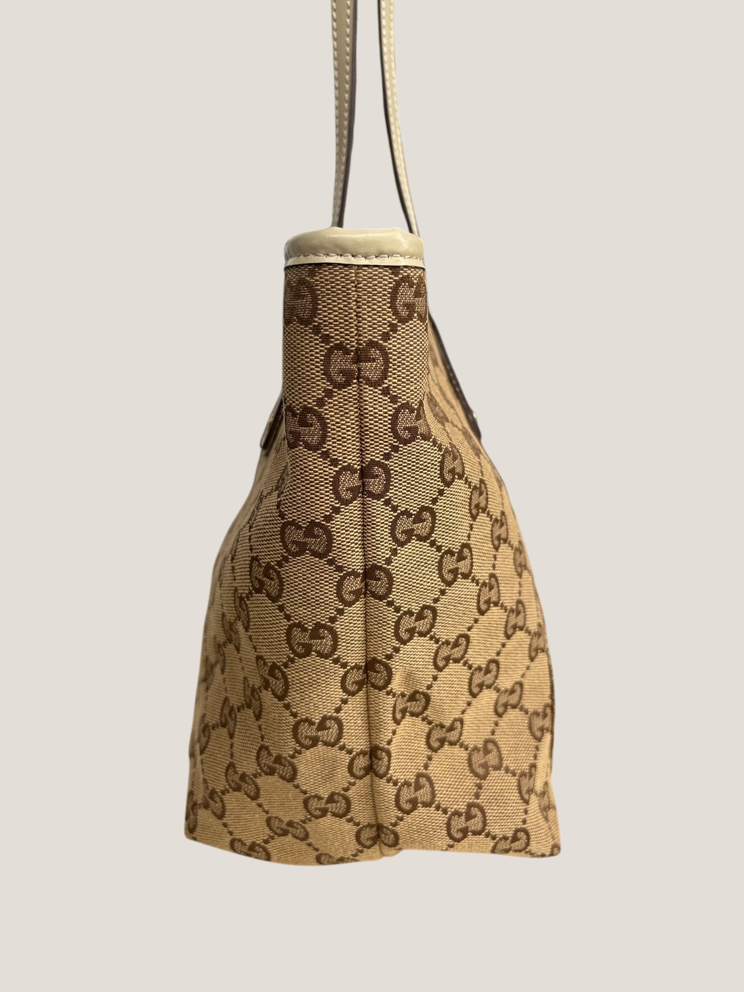 GUCCI GG CANVAS TOTE “DOG PATCH”